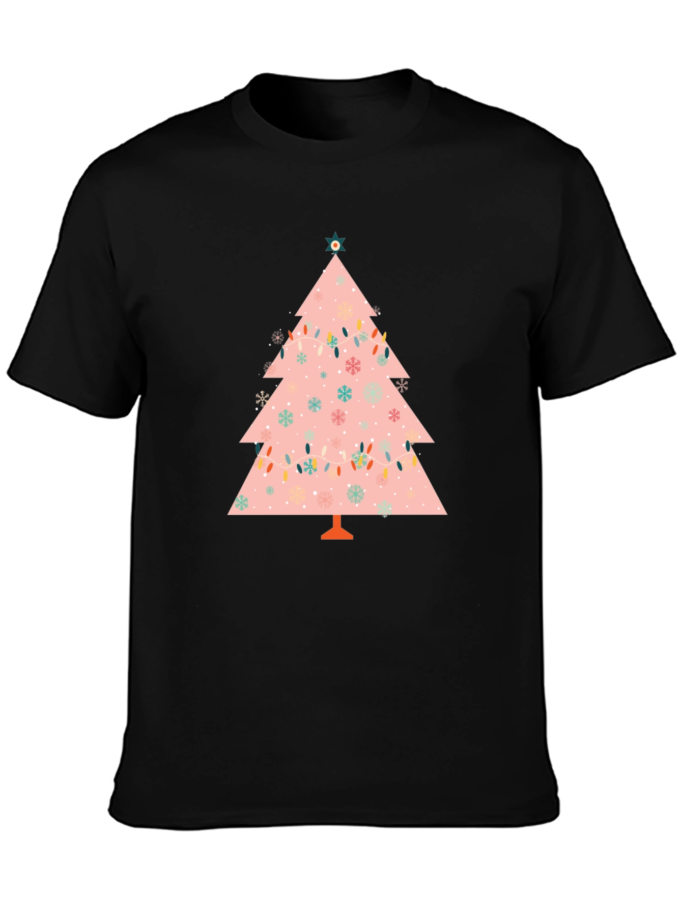 Festive Christmas Tree Graphic Tee - Holiday Style