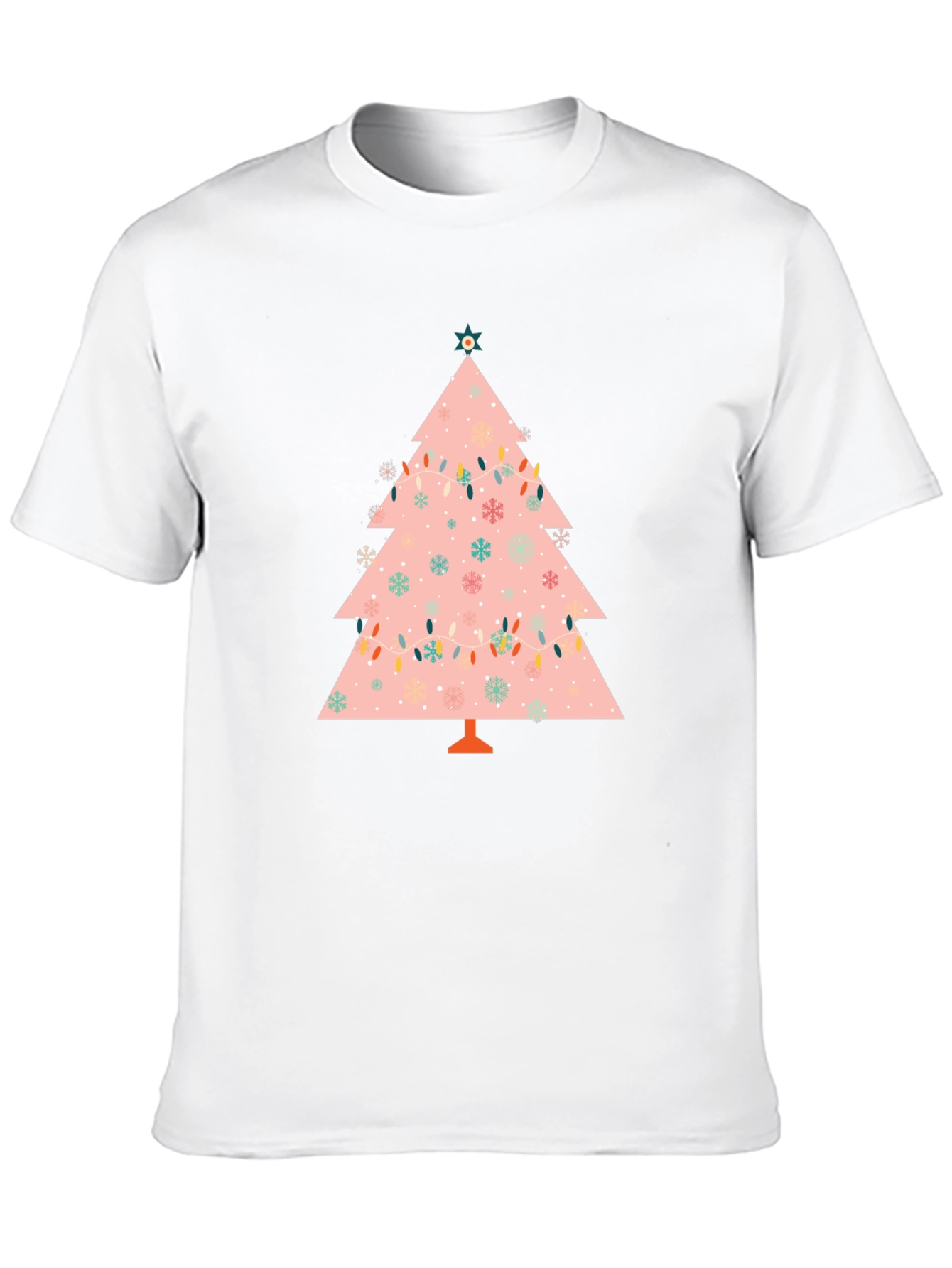 Festive Christmas Tree Graphic Tee - Holiday Style