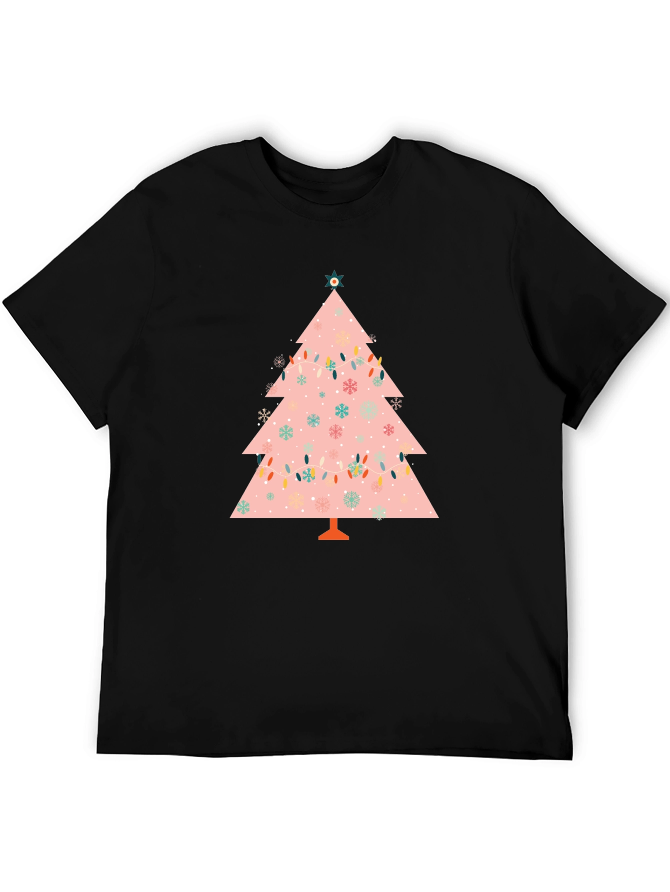 Festive Christmas Tree Graphic Tee - Holiday Style
