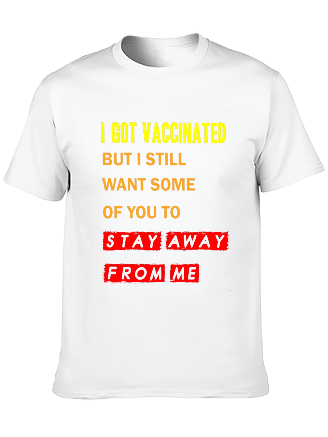 Vaccinated Stay Away T-Shirt - Black