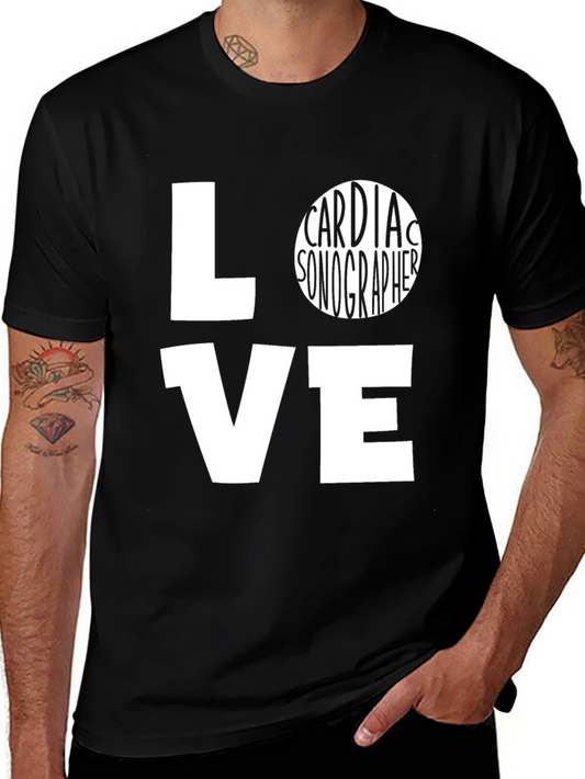 Cardiac Sonographer Love Graphic T-Shirt