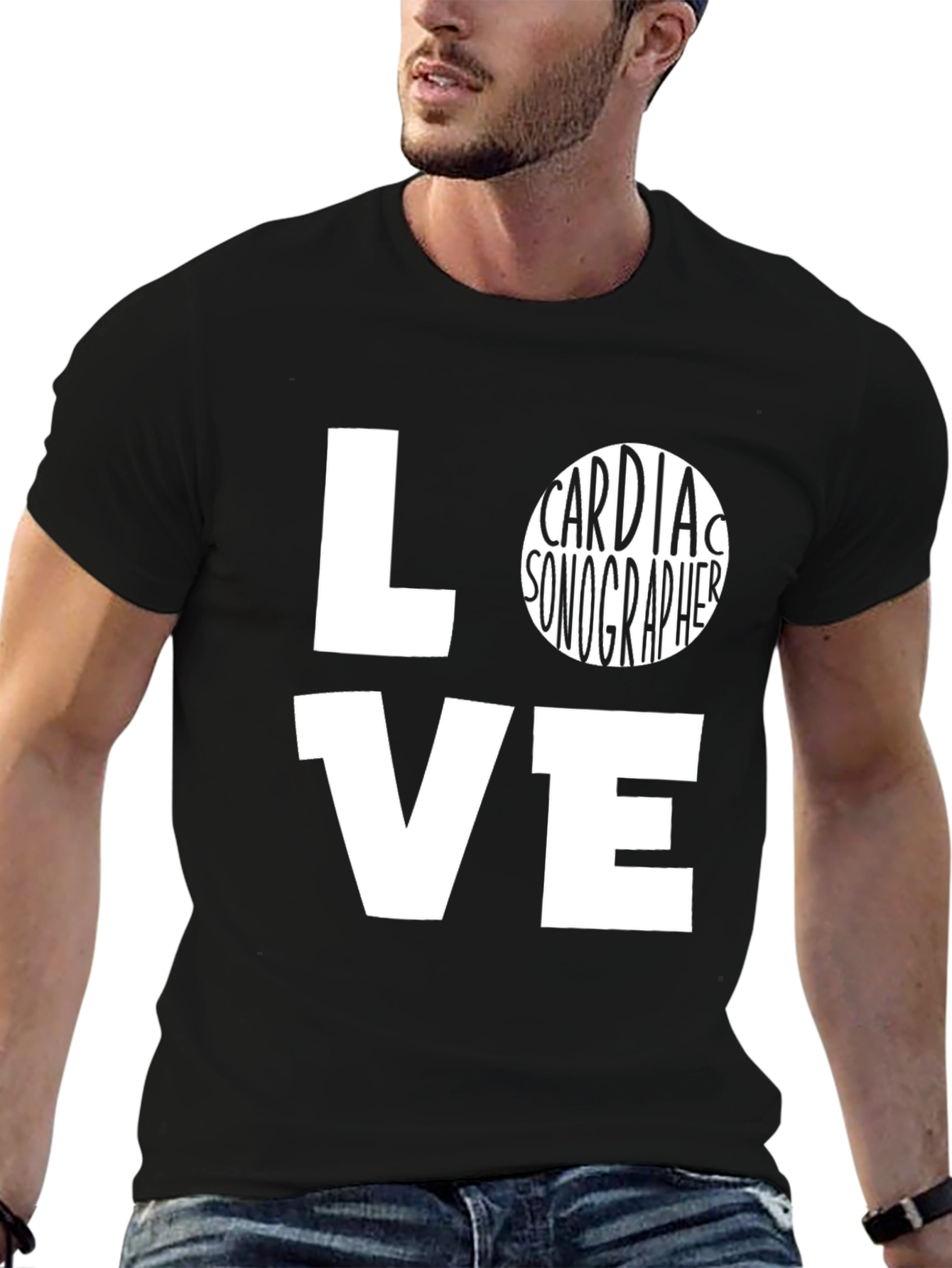 Cardiac Sonographer Love Graphic T-Shirt