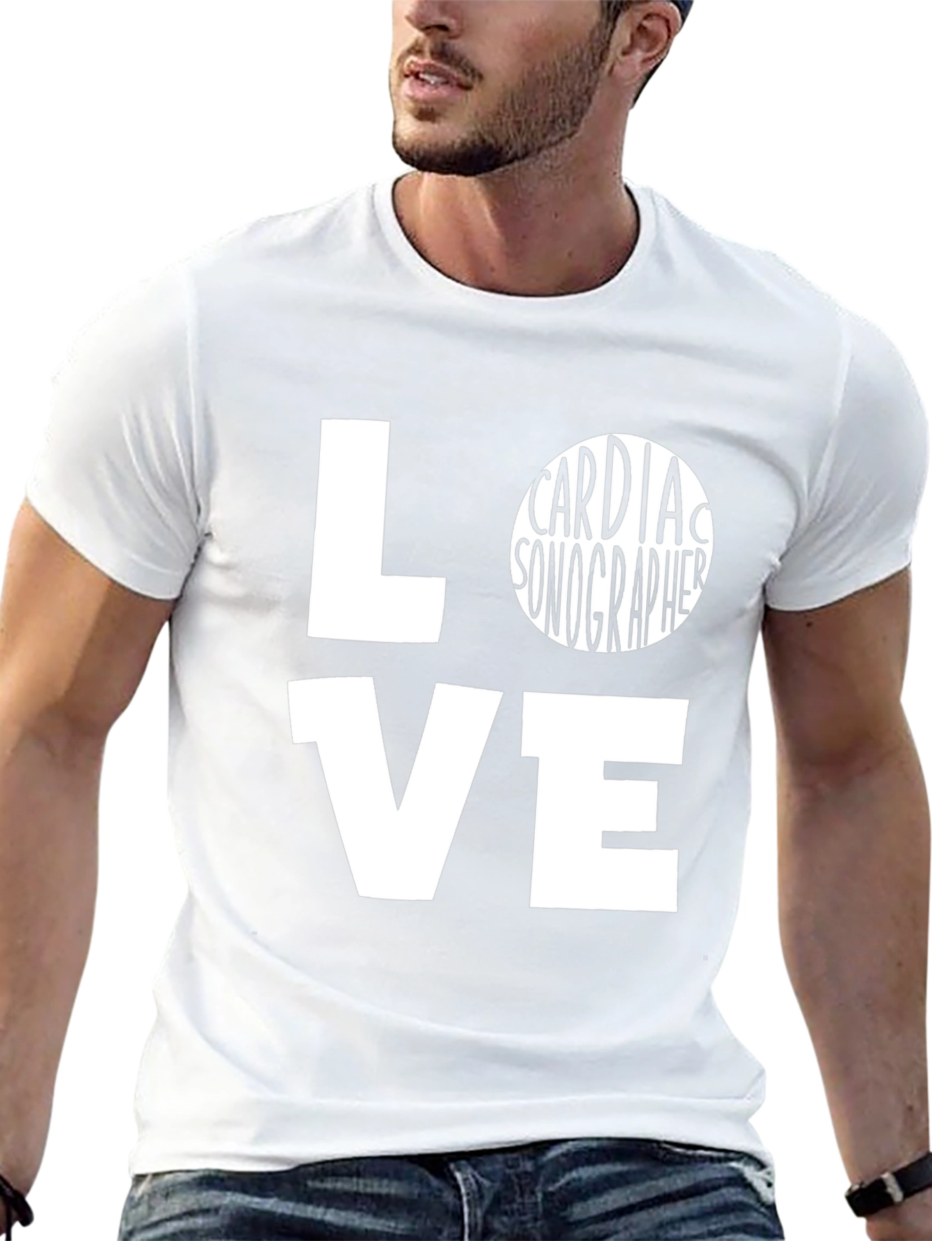 Cardiac Sonographer Love Graphic T-Shirt