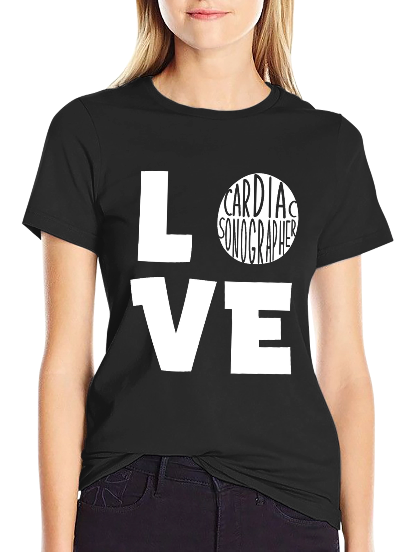 Cardiac Sonographer Love Graphic T-Shirt
