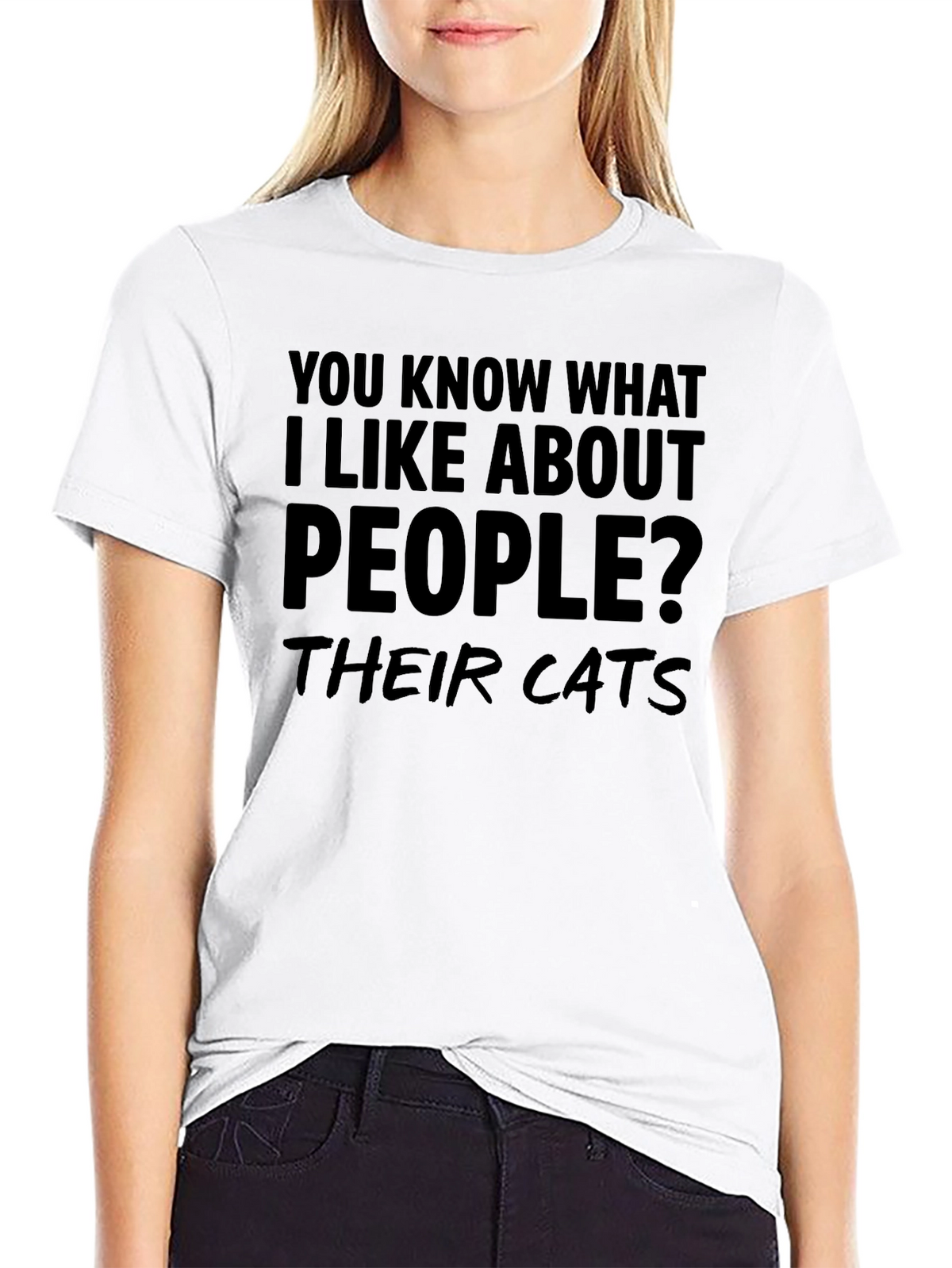 Funny Cat Lover T-Shirt - People? Their Cats Design
