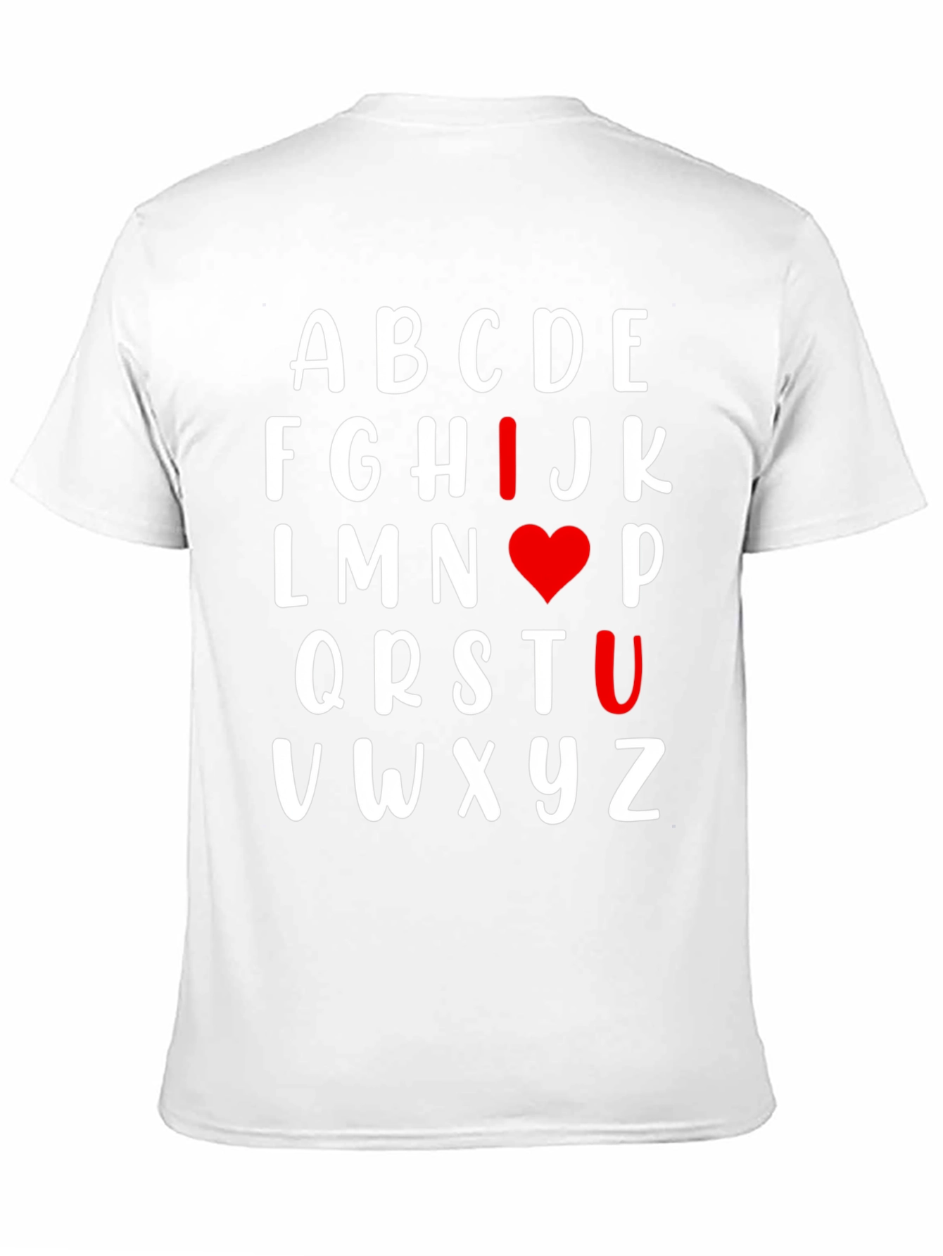 I Heart U Alphabet T-Shirt