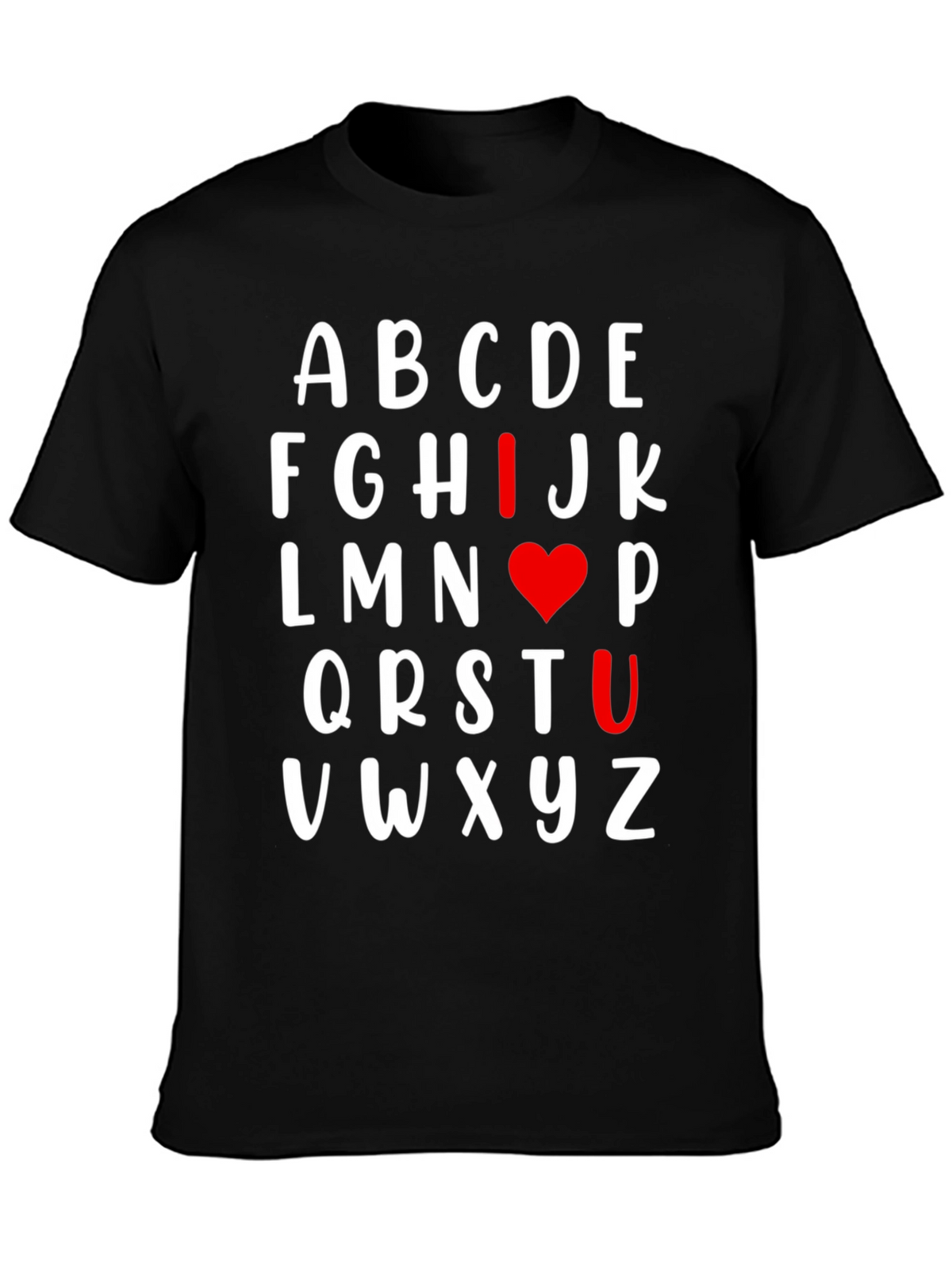 I Heart U Alphabet T-Shirt