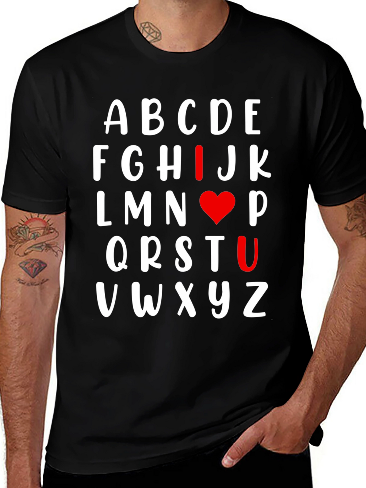 I Heart U Alphabet T-Shirt