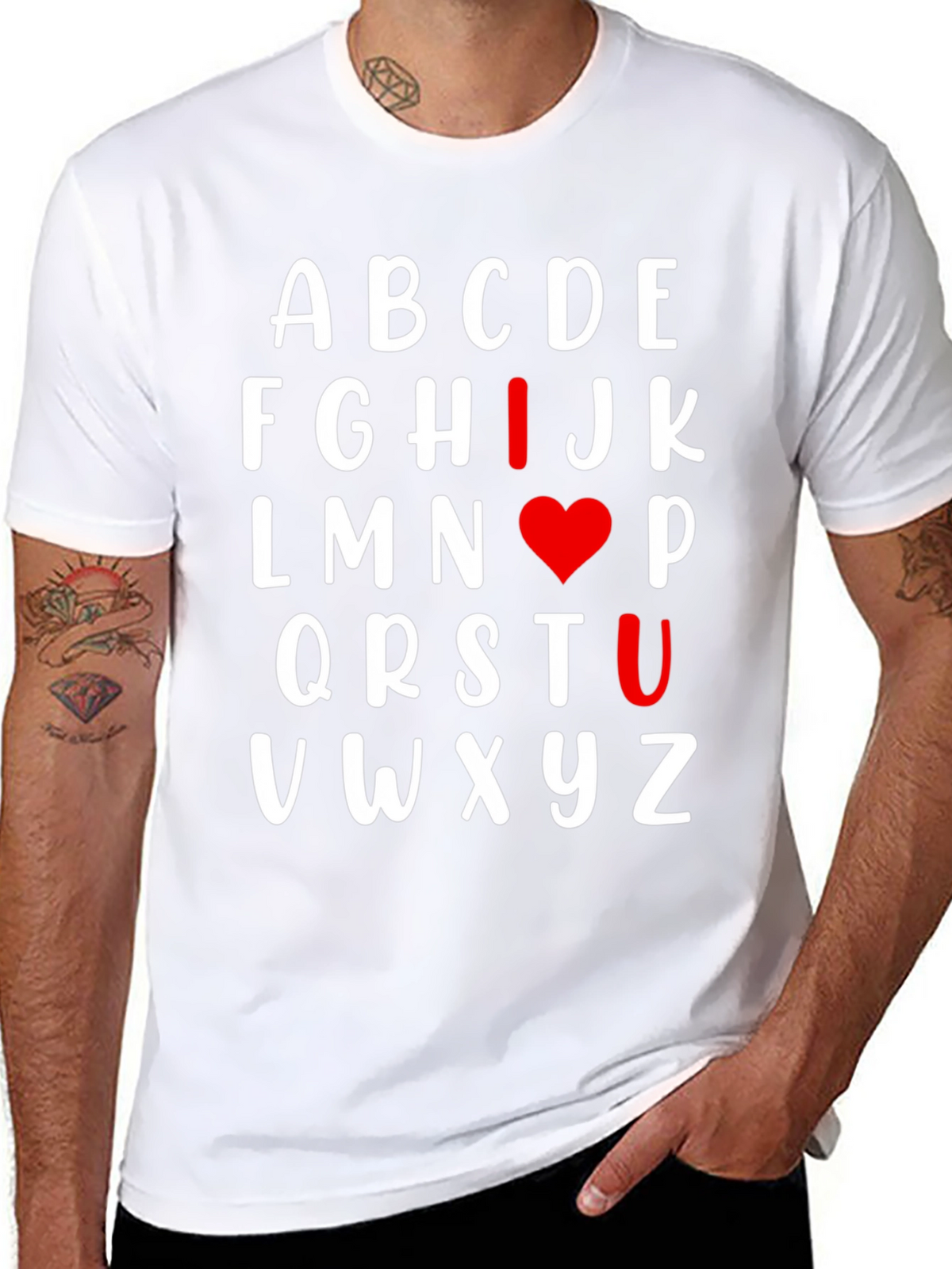 I Heart U Alphabet T-Shirt