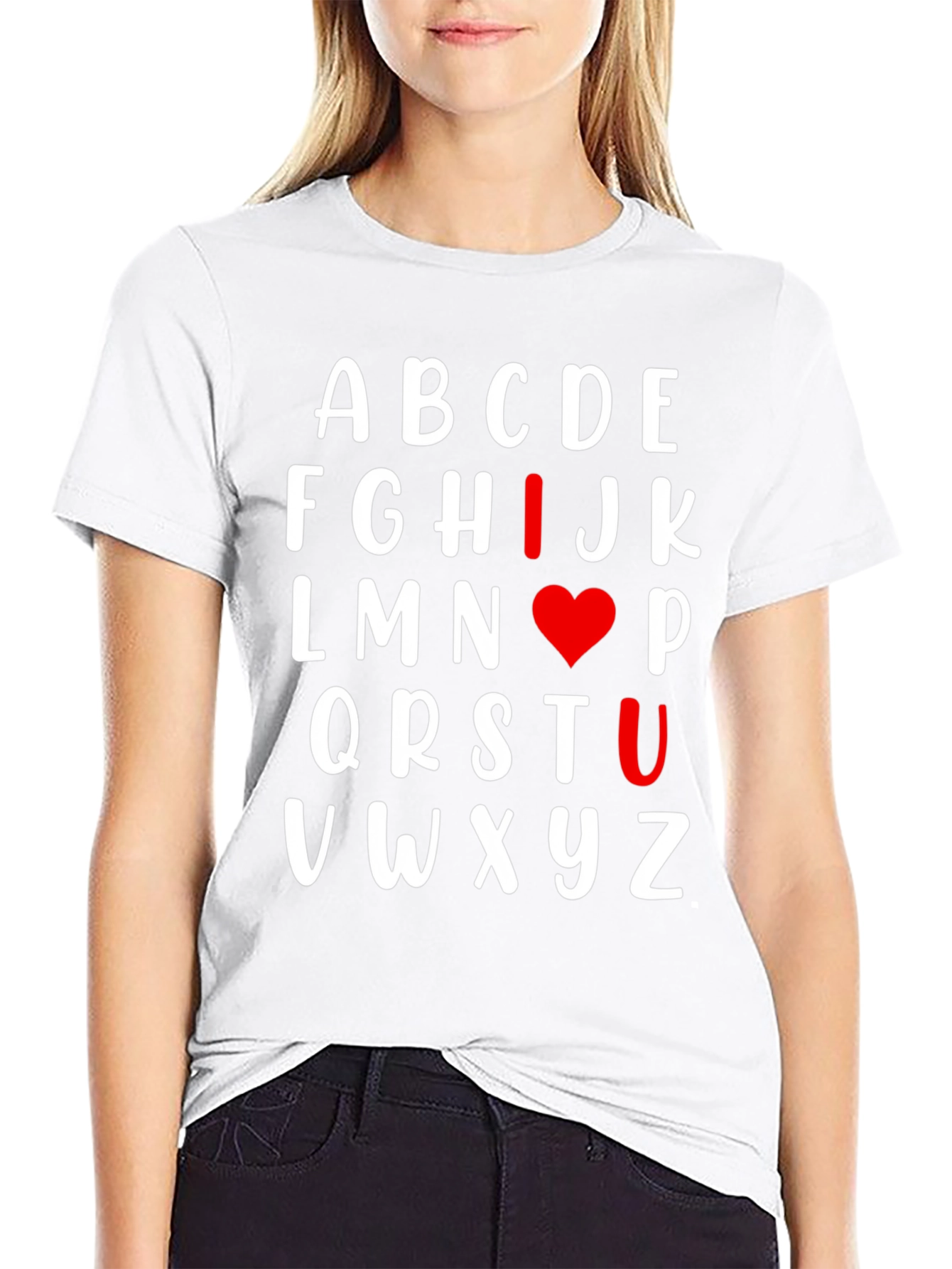 I Heart U Alphabet T-Shirt