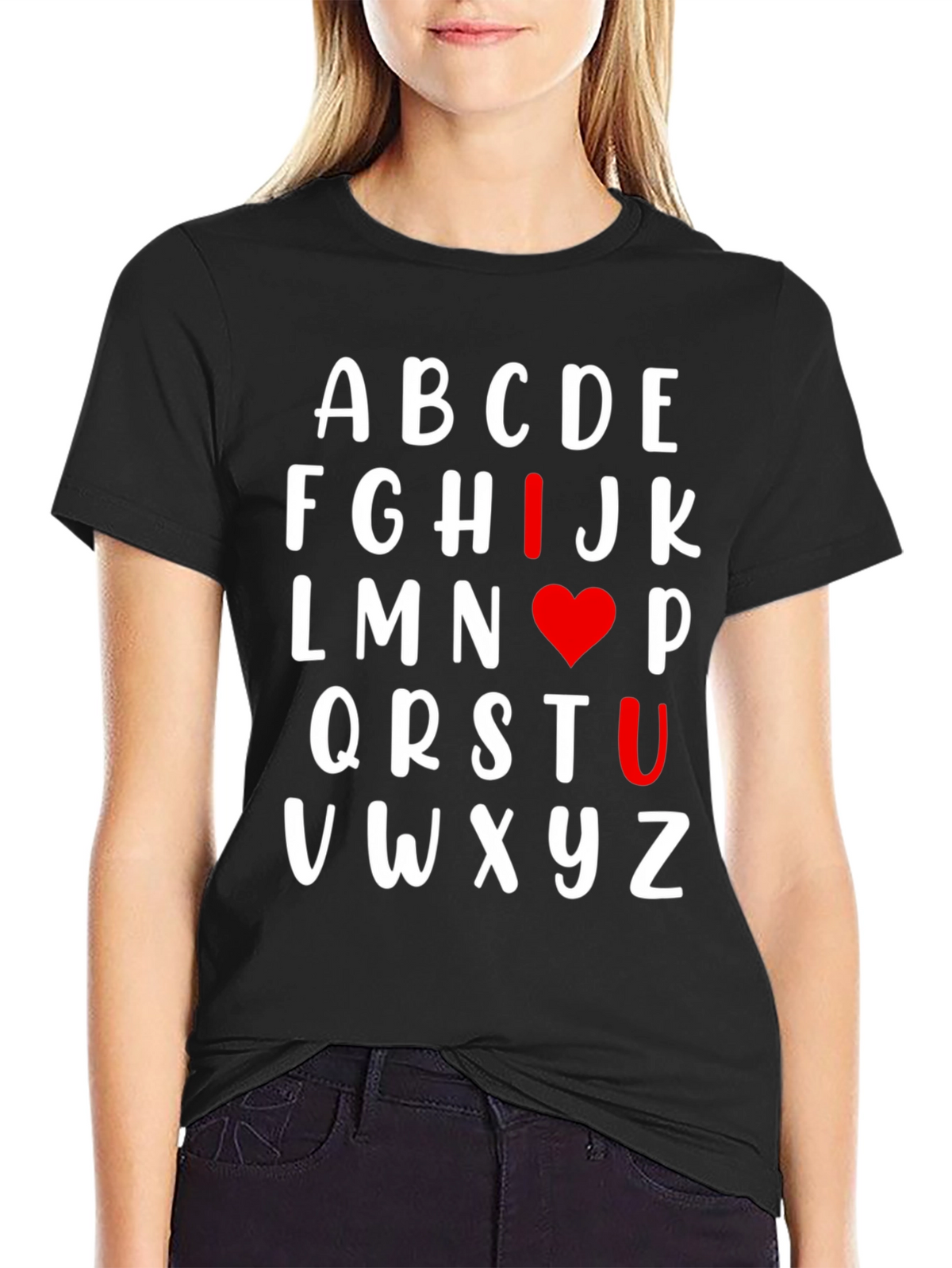 I Heart U Alphabet T-Shirt