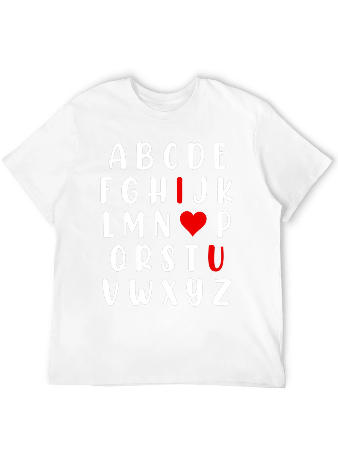 I Heart U Alphabet T-Shirt