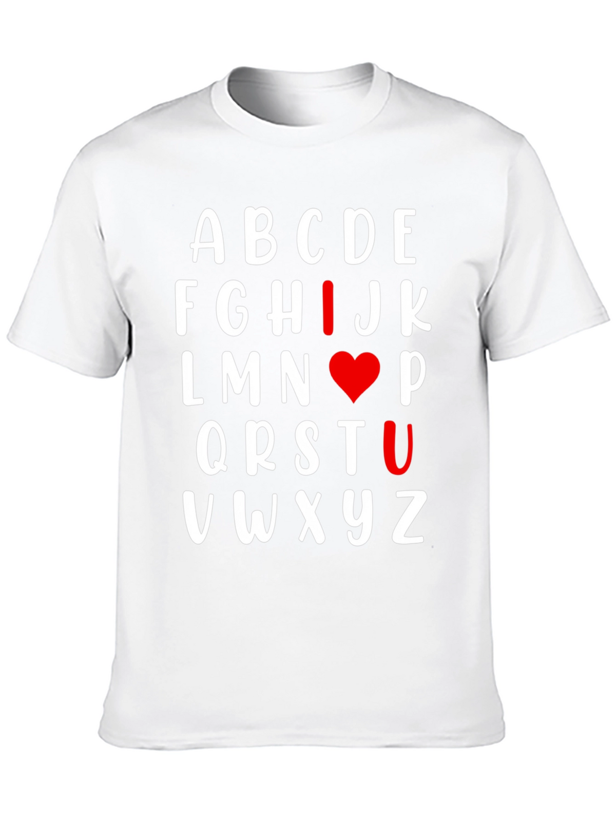 I Heart U Alphabet T-Shirt