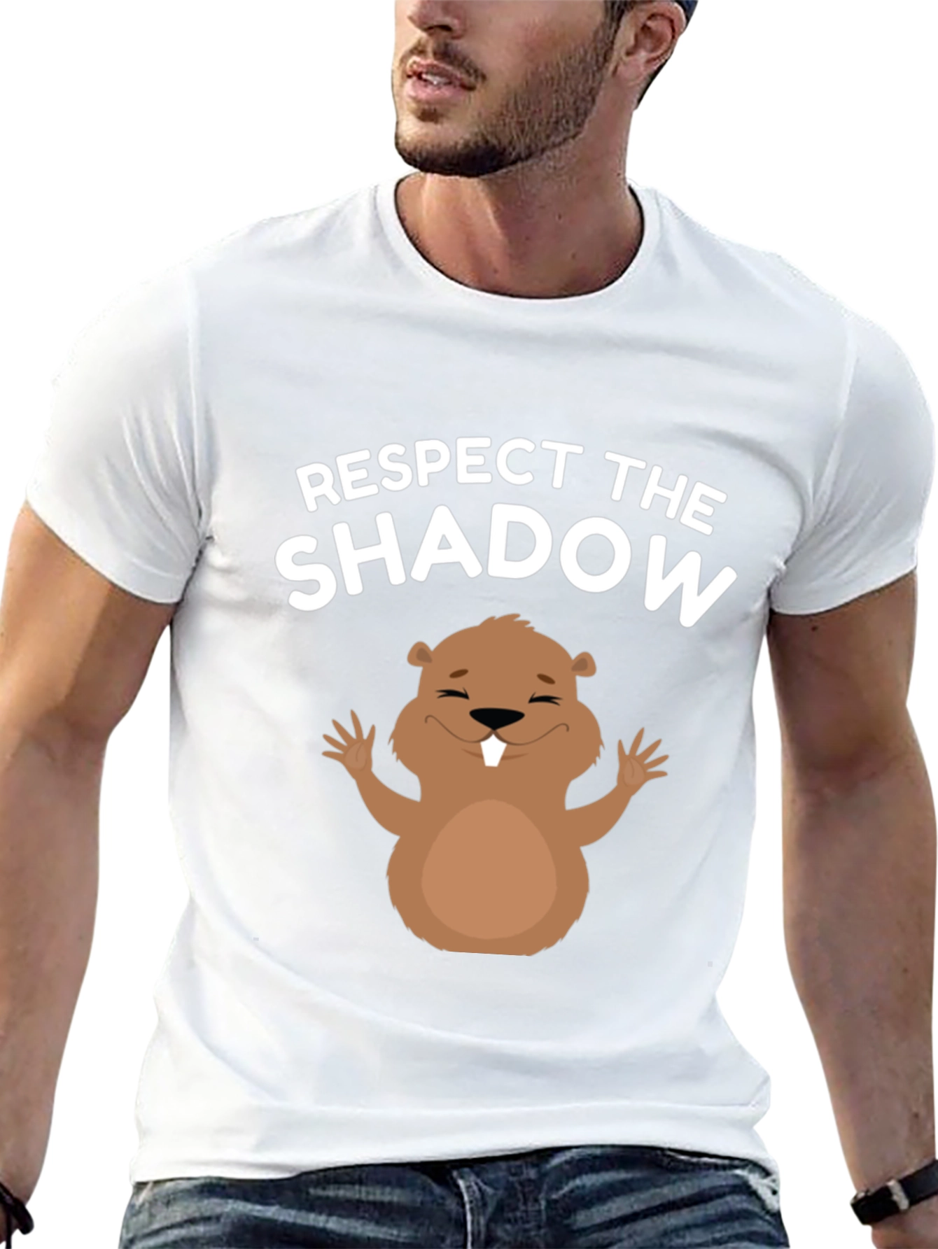 Respect the Shadow T-Shirt Groundhog Day Tee