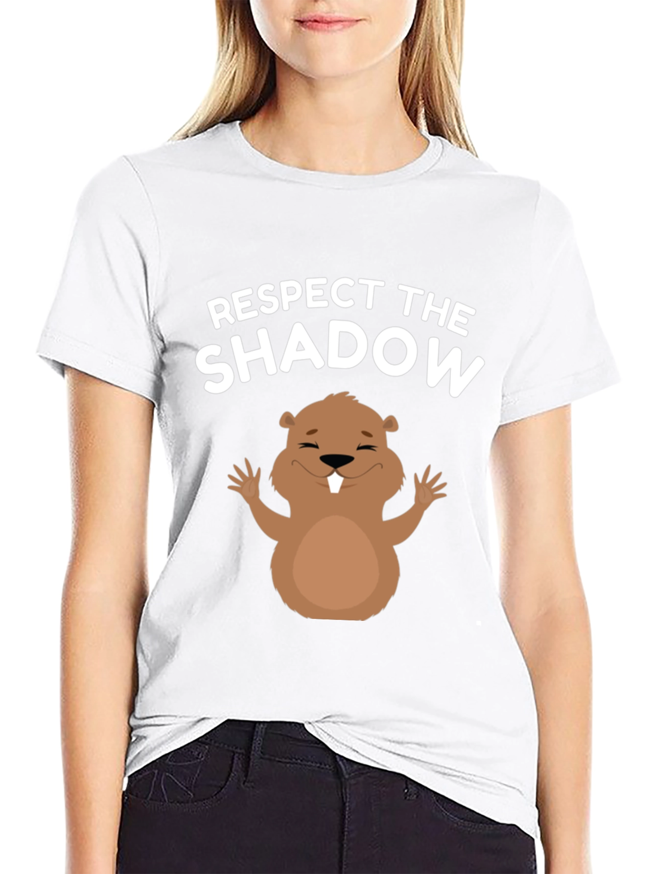 Respect the Shadow T-Shirt Groundhog Day Tee