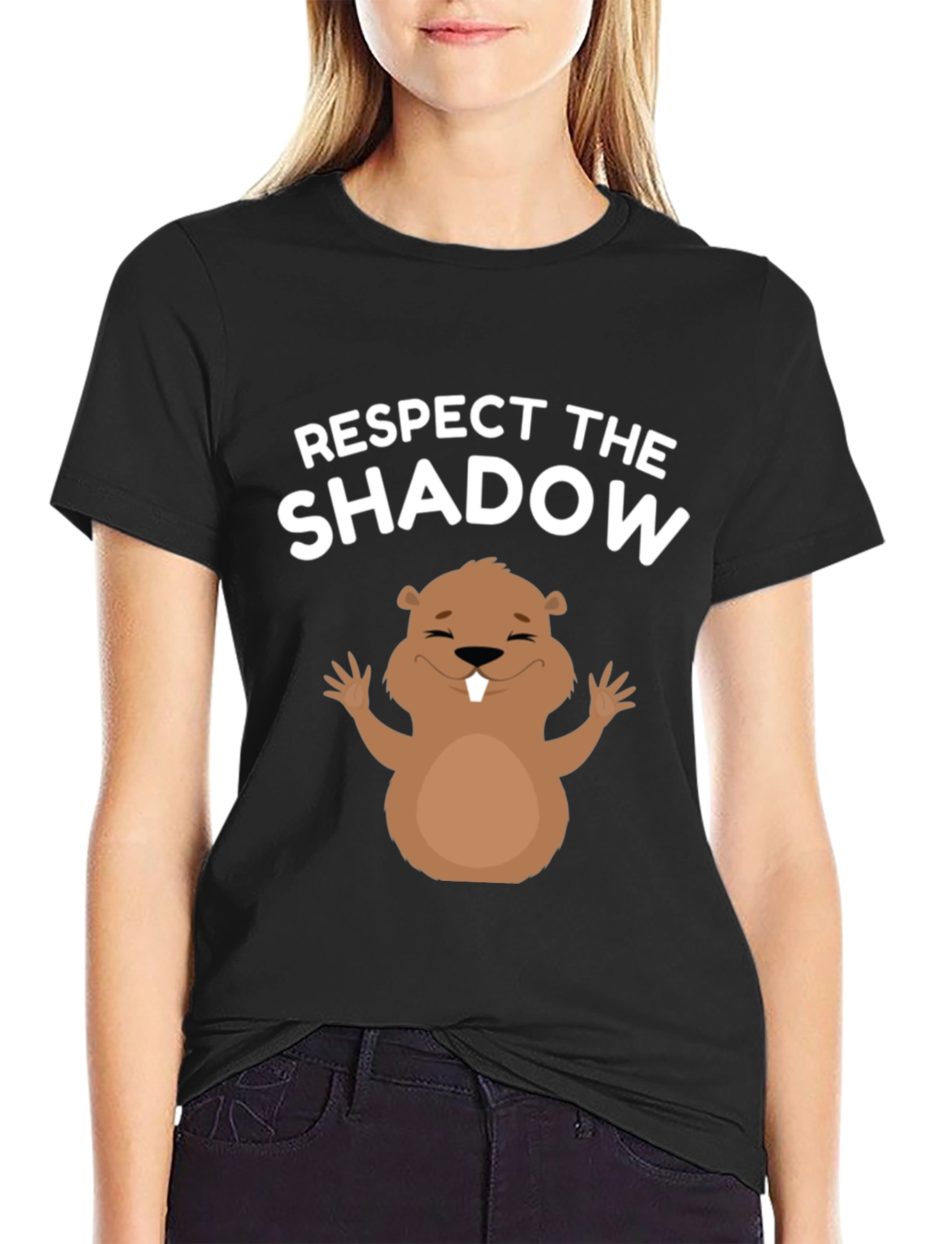 Respect the Shadow T-Shirt Groundhog Day Tee
