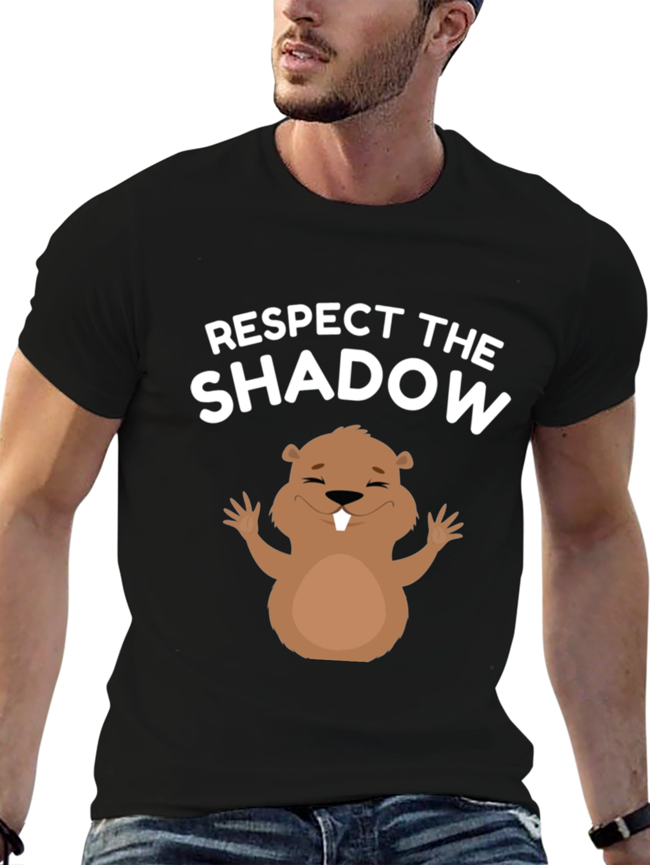 Respect the Shadow T-Shirt Groundhog Day Tee