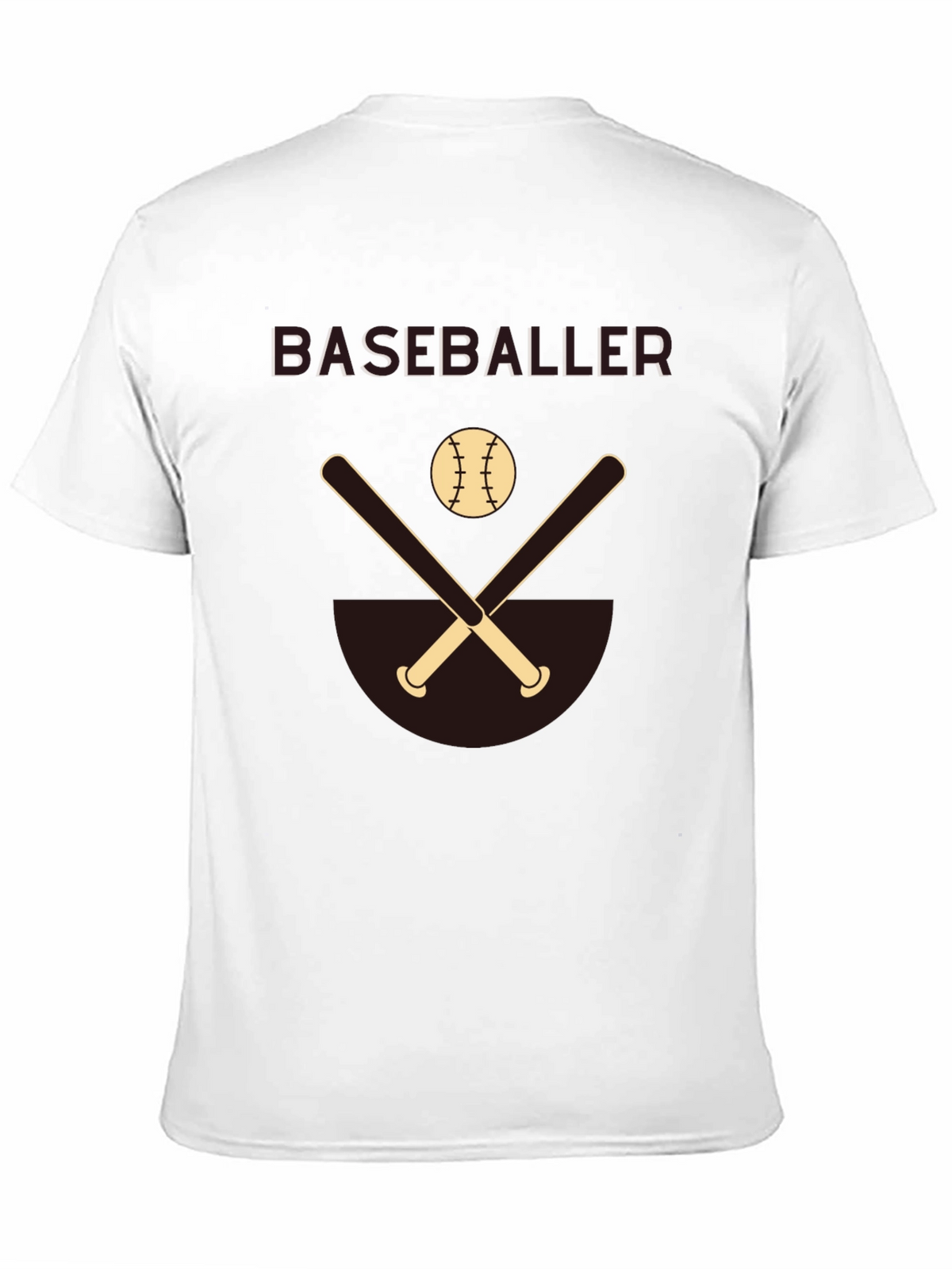 Baseballer Graphic Tee - Black Casual Shirt
