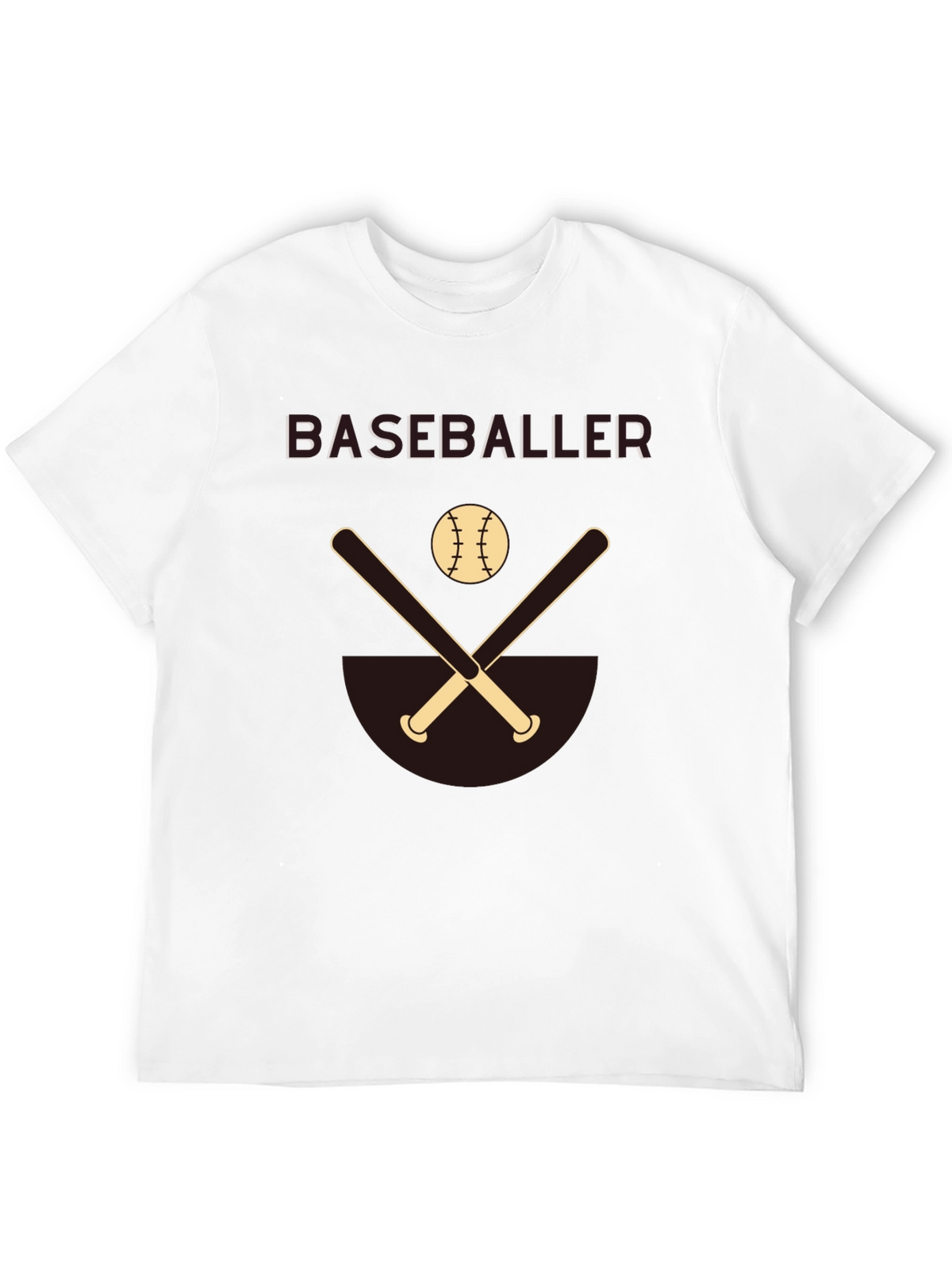 Baseballer Graphic Tee - Black Casual Shirt