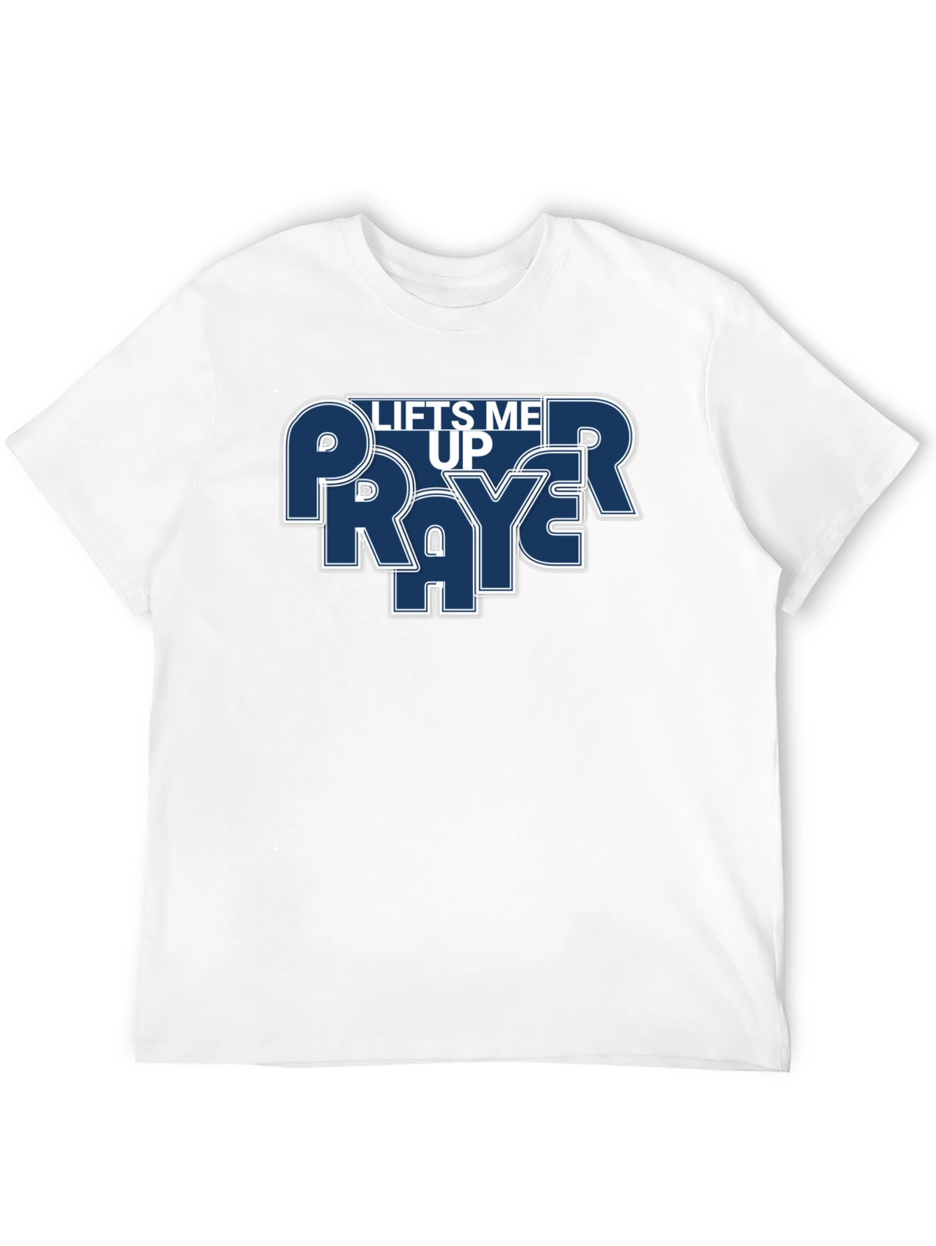 Prayer Lifts Me Up Graphic T-Shirt - Black
