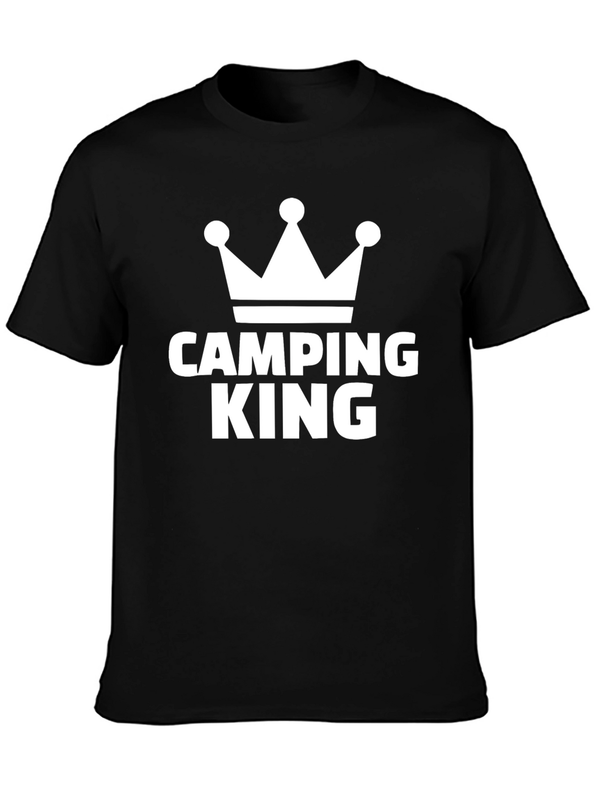 Camping King T-Shirt - Black Crown Tee