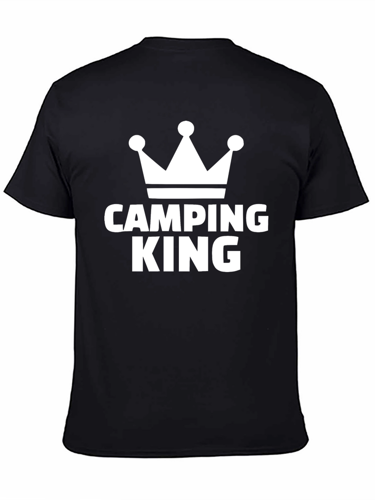 Camping King T-Shirt - Black Crown Tee