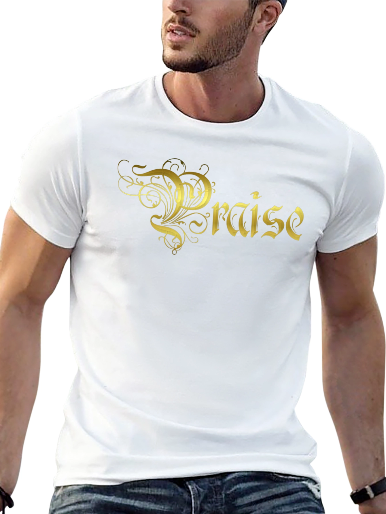 Praise Graphic Black T-Shirt