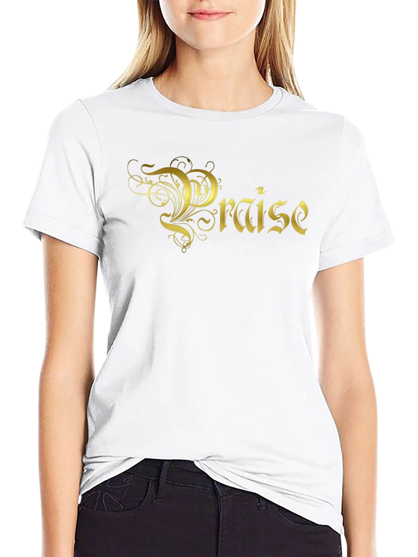Praise Graphic Black T-Shirt