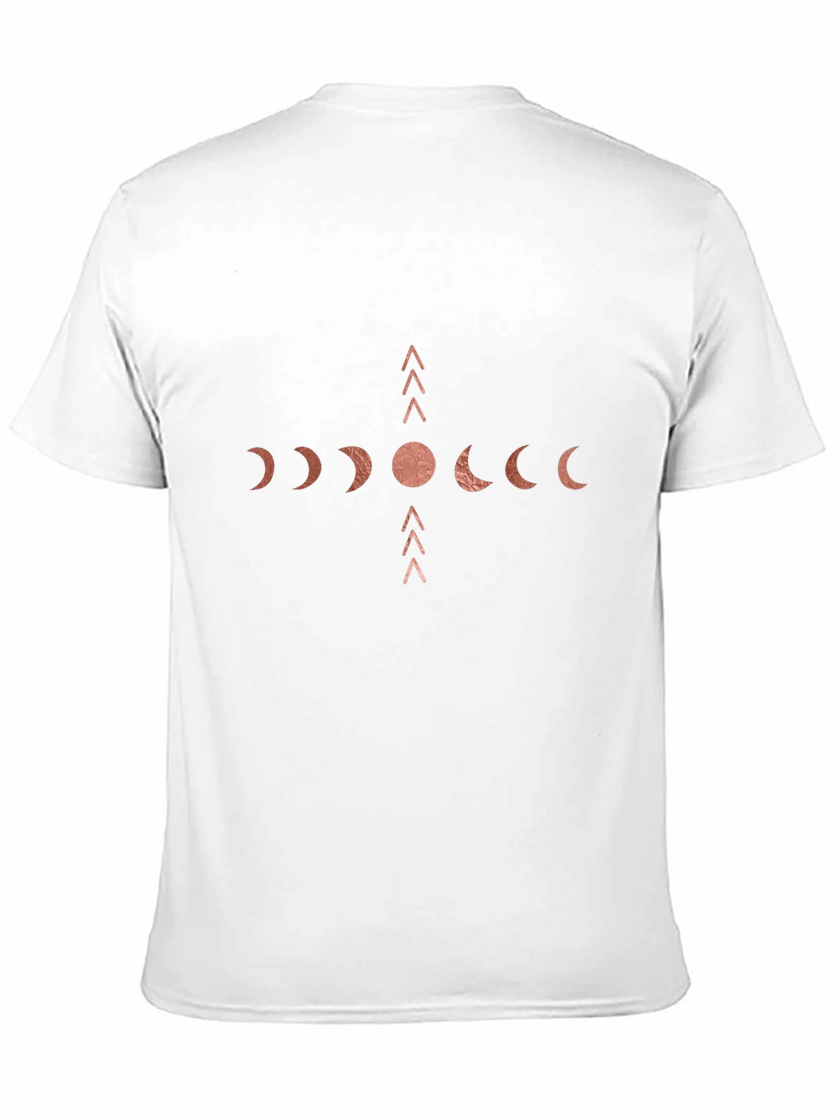 Mens Black Moon Phase Graphic T-Shirt
