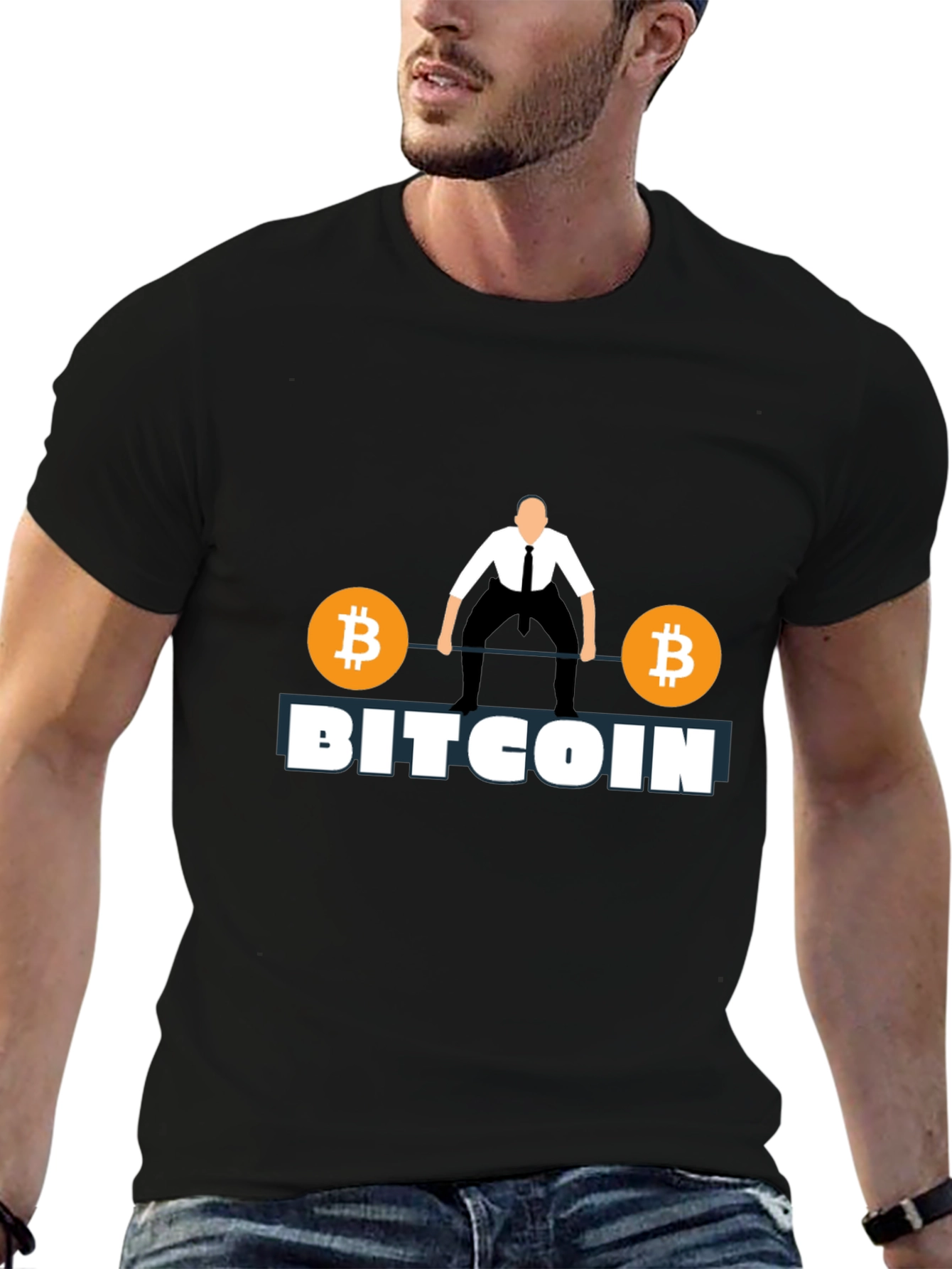 Bitcoin Lifting T-Shirt - Crypto Investor Tee
