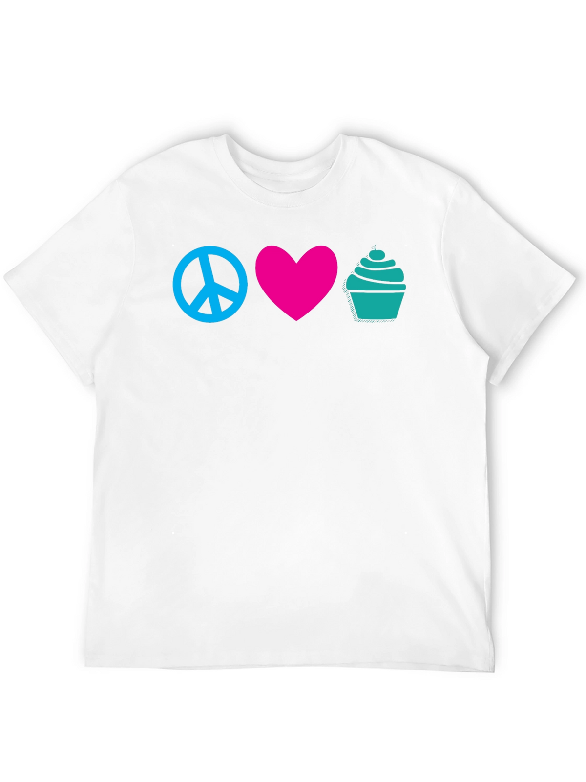 Peace Love Cupcakes Graphic Tee