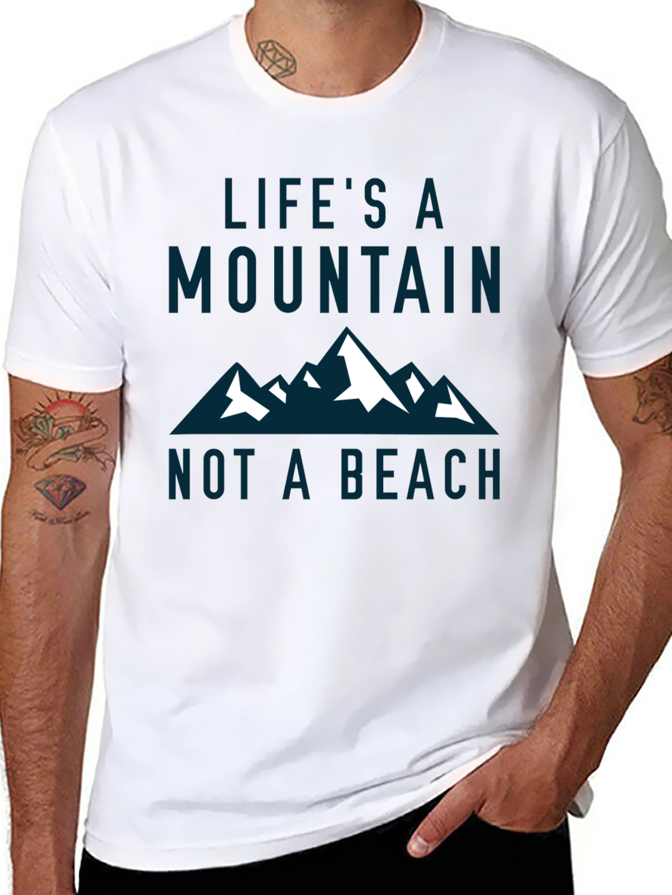Lifes a Mountain T-Shirt - Adventure Graphic Tee