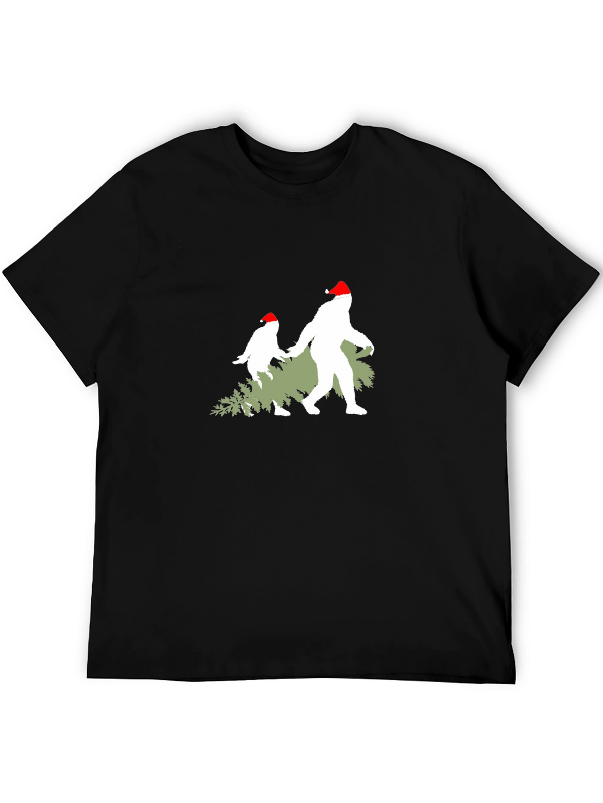 Festive Bigfoot Christmas T-Shirt