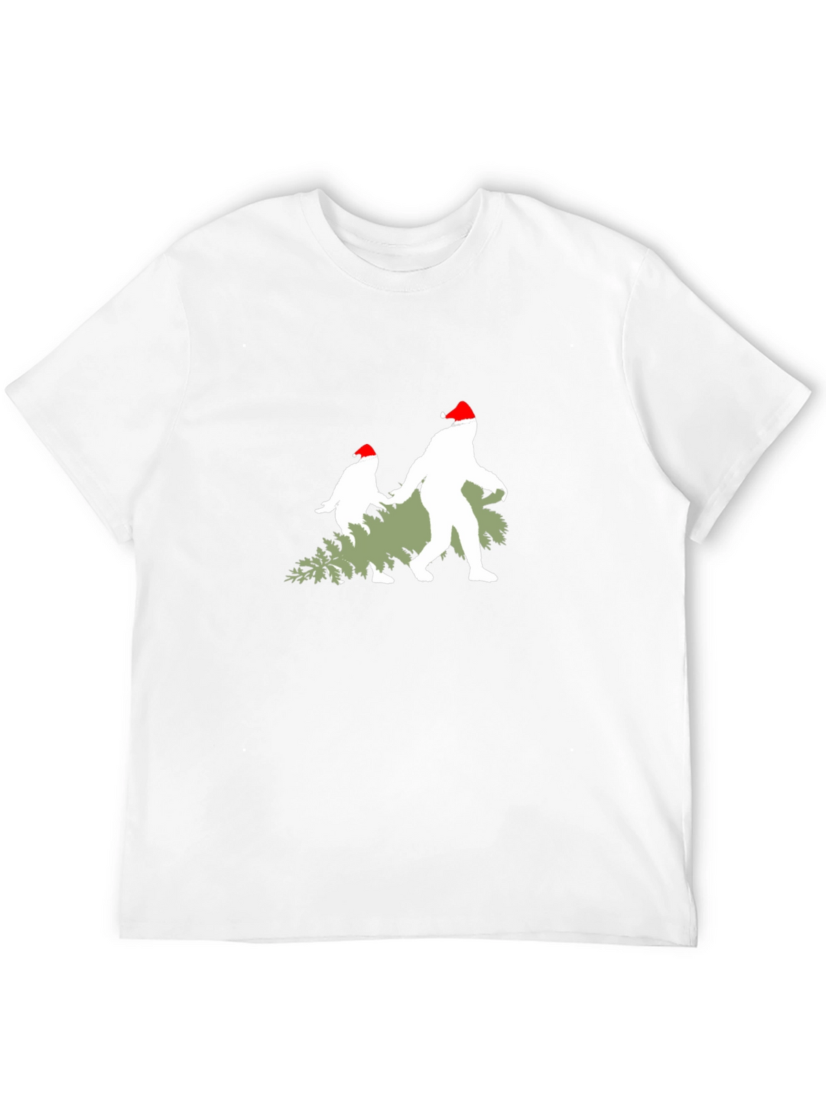 Festive Bigfoot Christmas T-Shirt