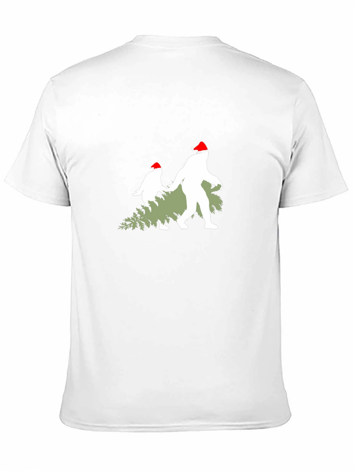 Festive Bigfoot Christmas T-Shirt