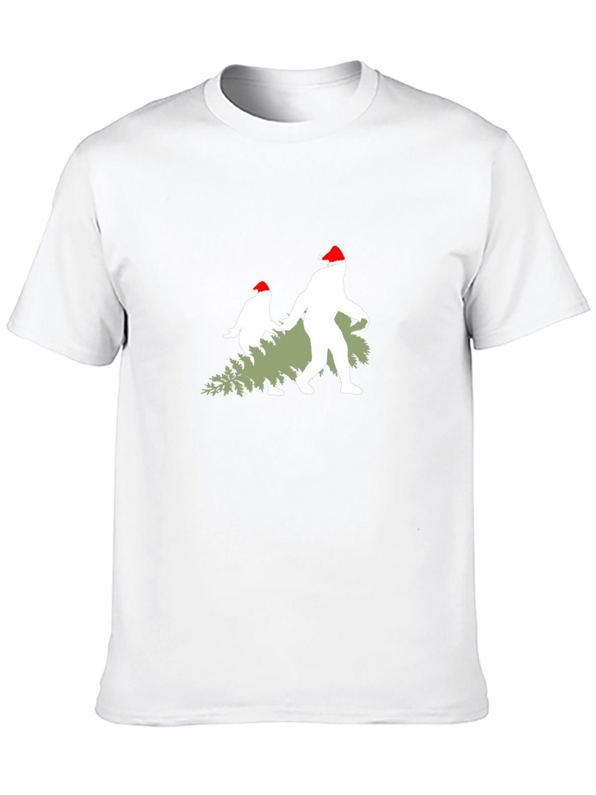 Festive Bigfoot Christmas T-Shirt