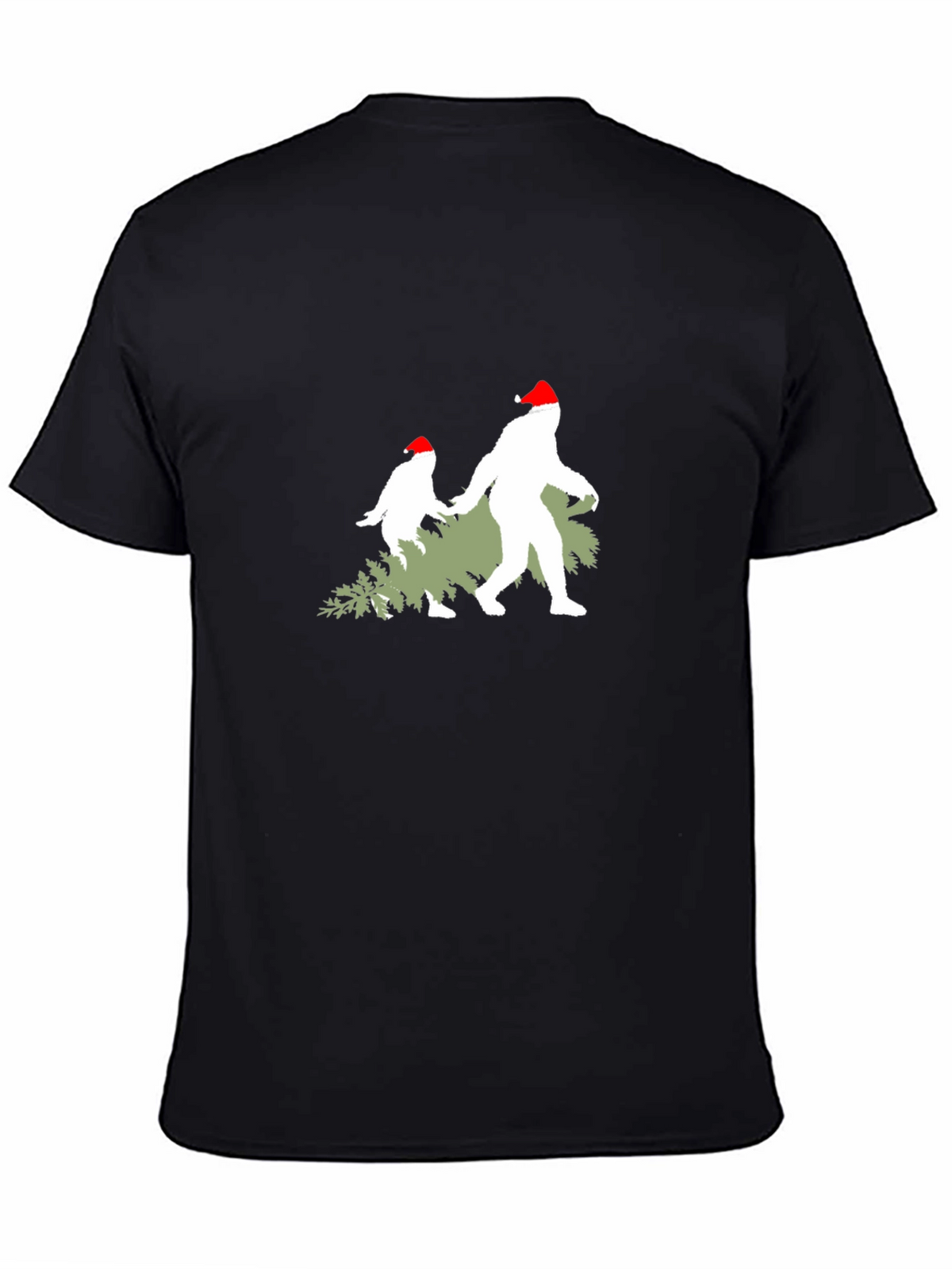 Festive Bigfoot Christmas T-Shirt
