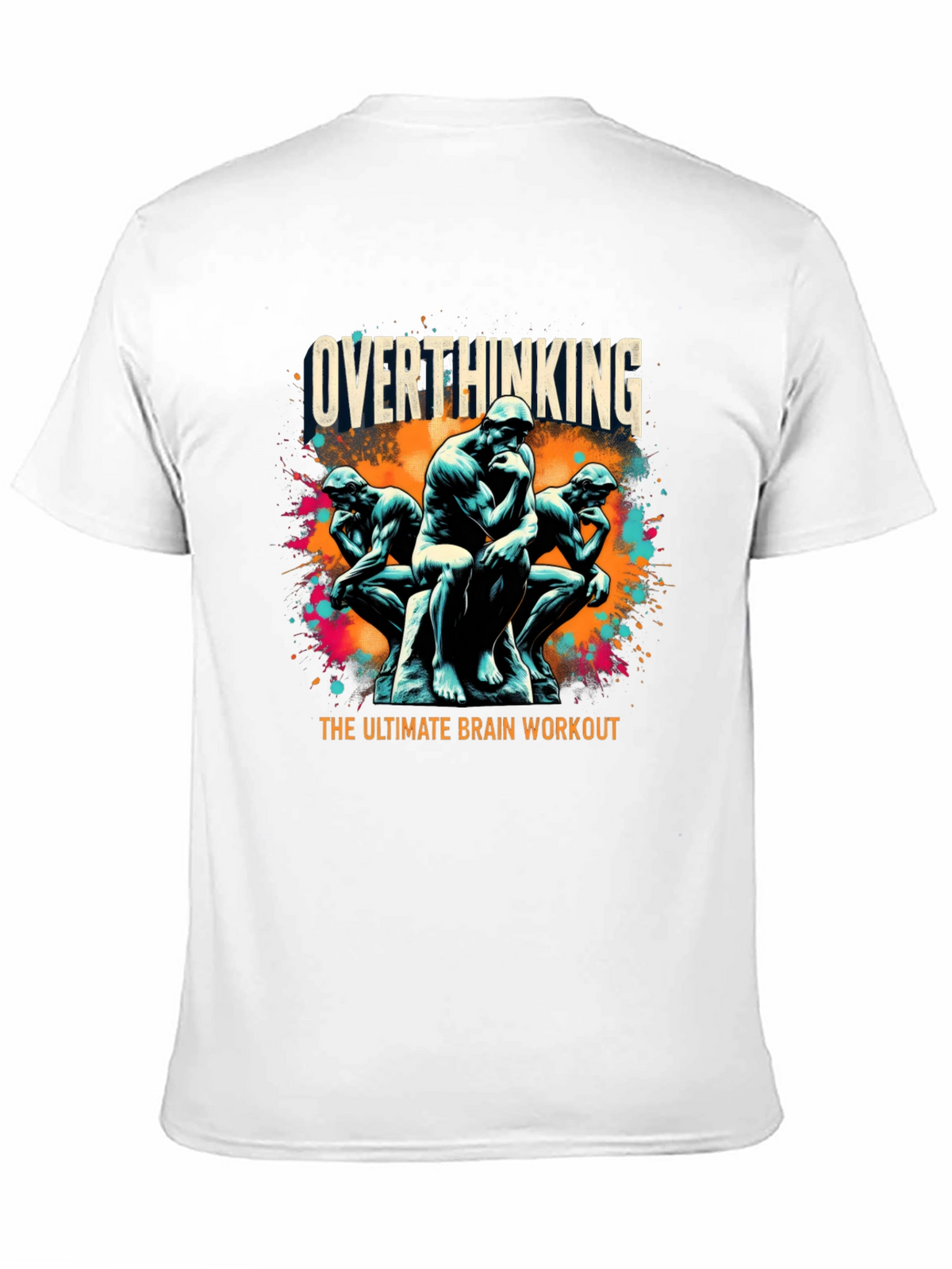 Overthinking Brain Workout Graphic Tee - Black