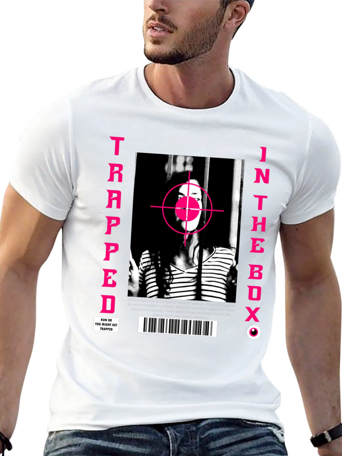 Trapped in the Box Graphic Tee - Edgy Streetwear