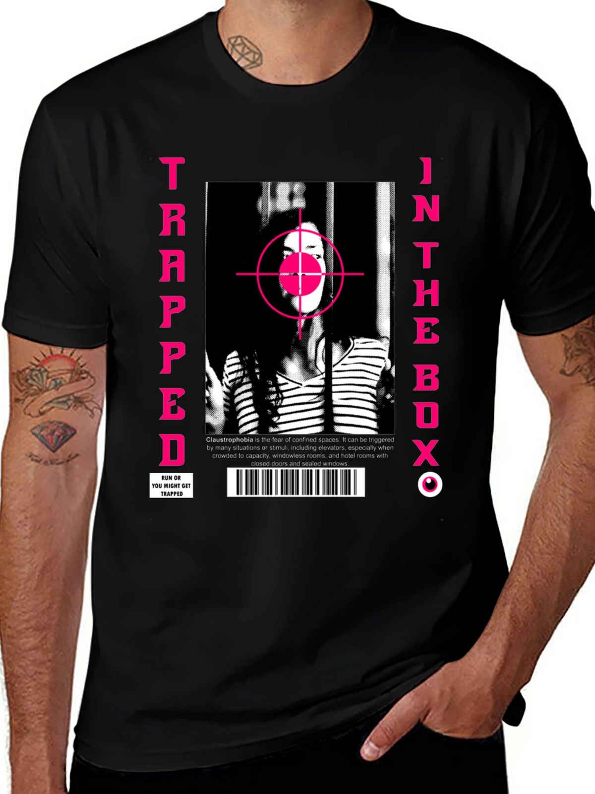 Trapped in the Box Graphic Tee - Edgy Streetwear