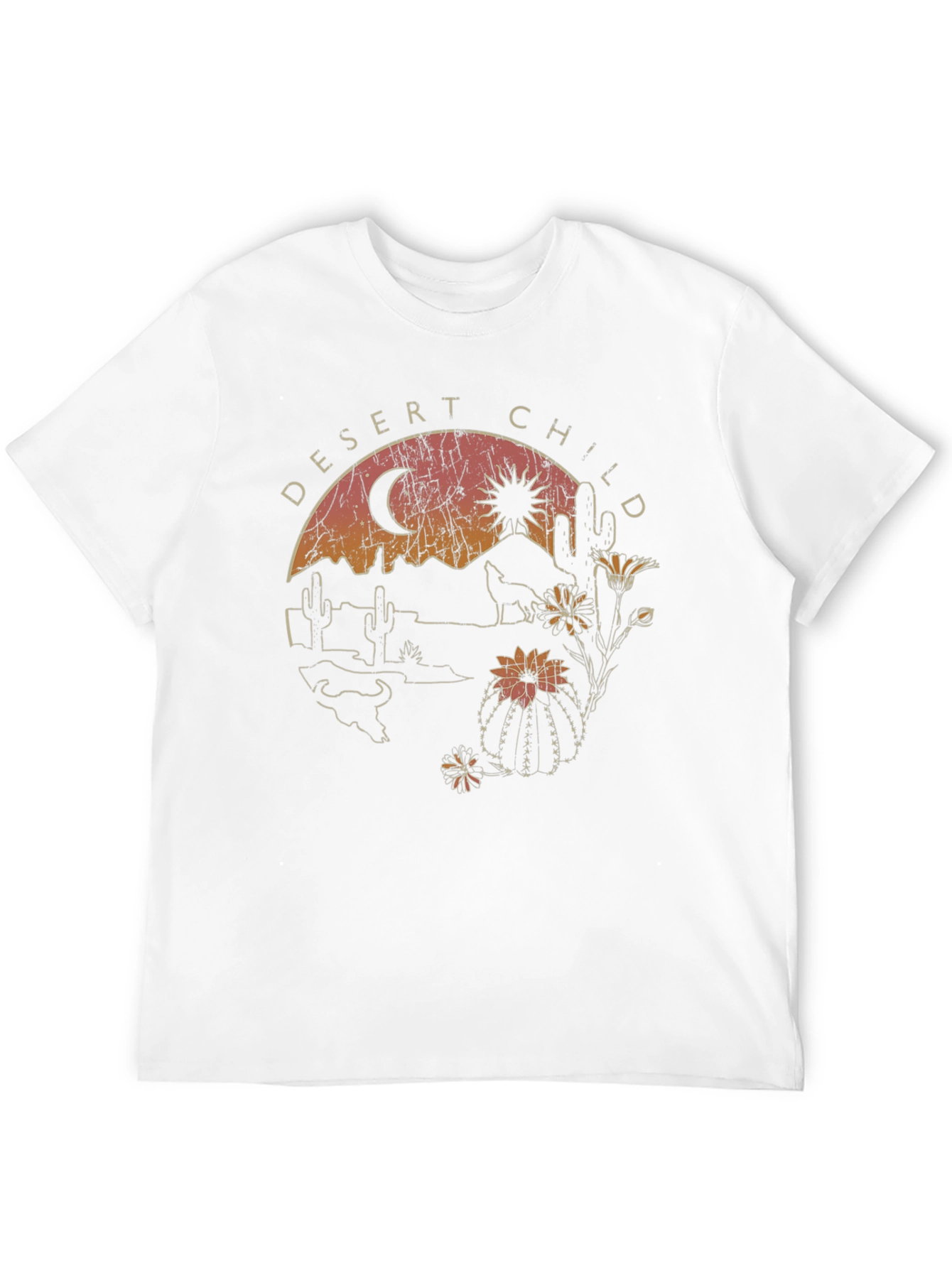 Desert Child Graphic Tee - Black Cotton T-Shirt