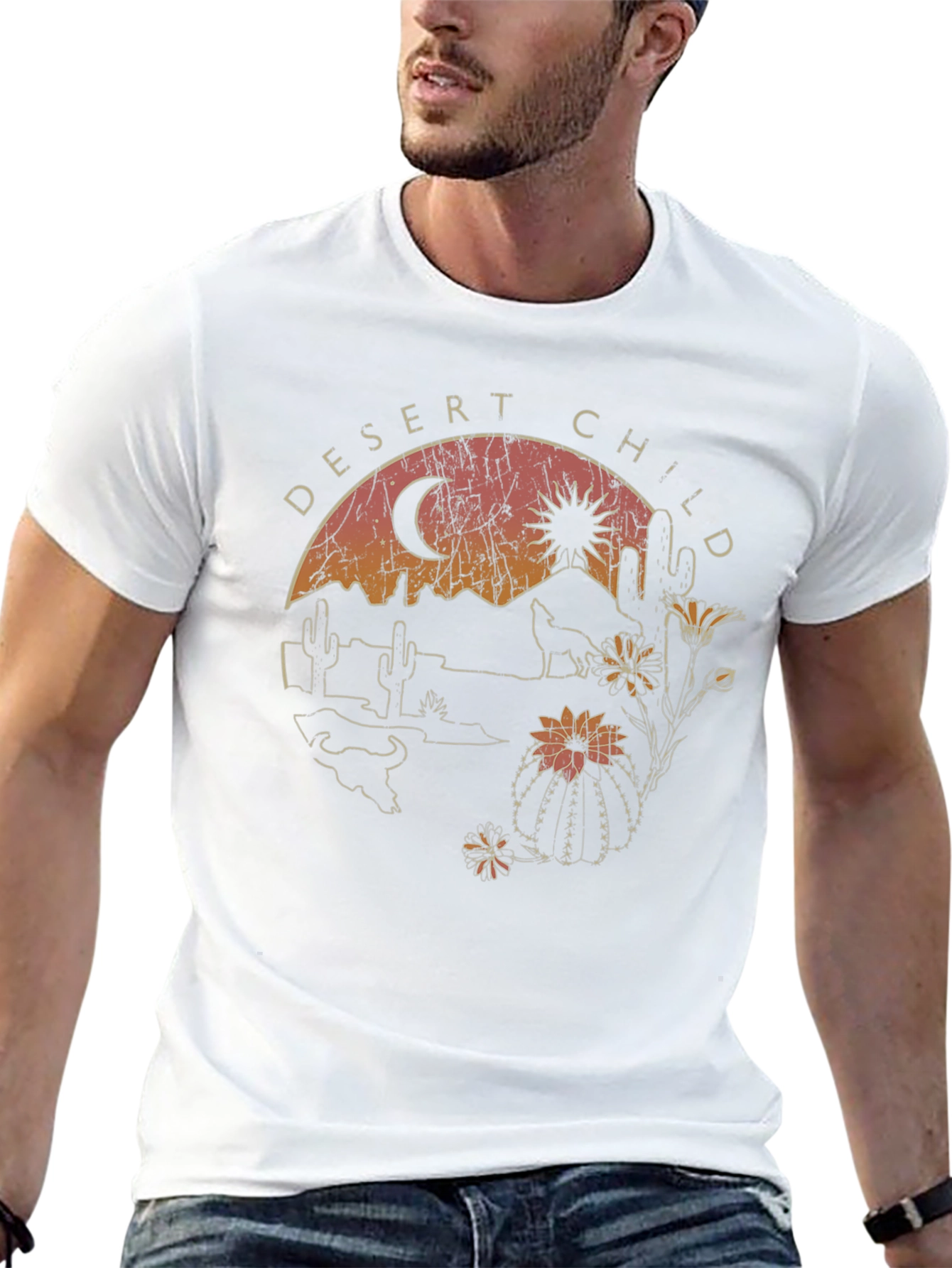 Desert Child Graphic Tee - Black Cotton T-Shirt