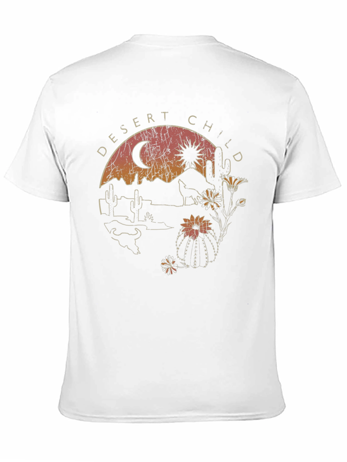 Desert Child Graphic Tee - Black Cotton T-Shirt