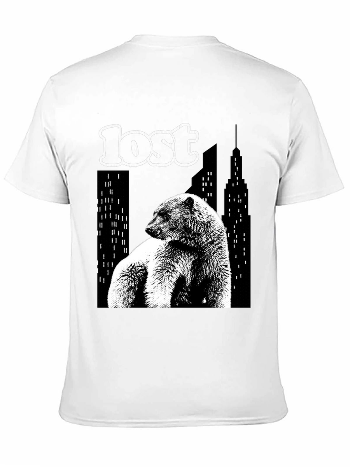Lost Bear Graphic T-Shirt - Black