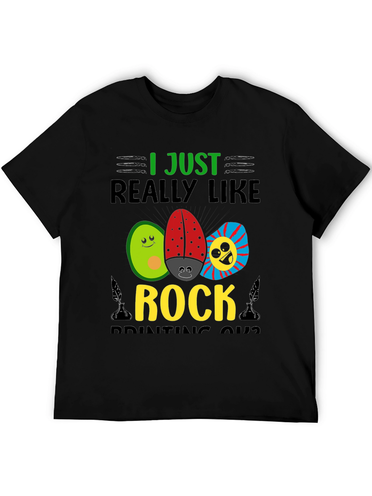 I Just Really Like Rock Printing Shirt