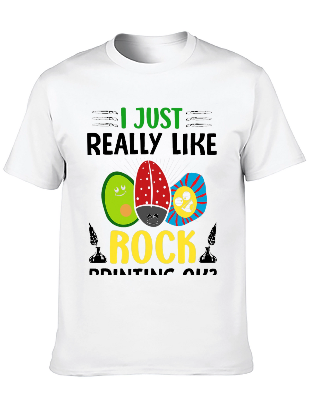 I Just Really Like Rock Printing Shirt