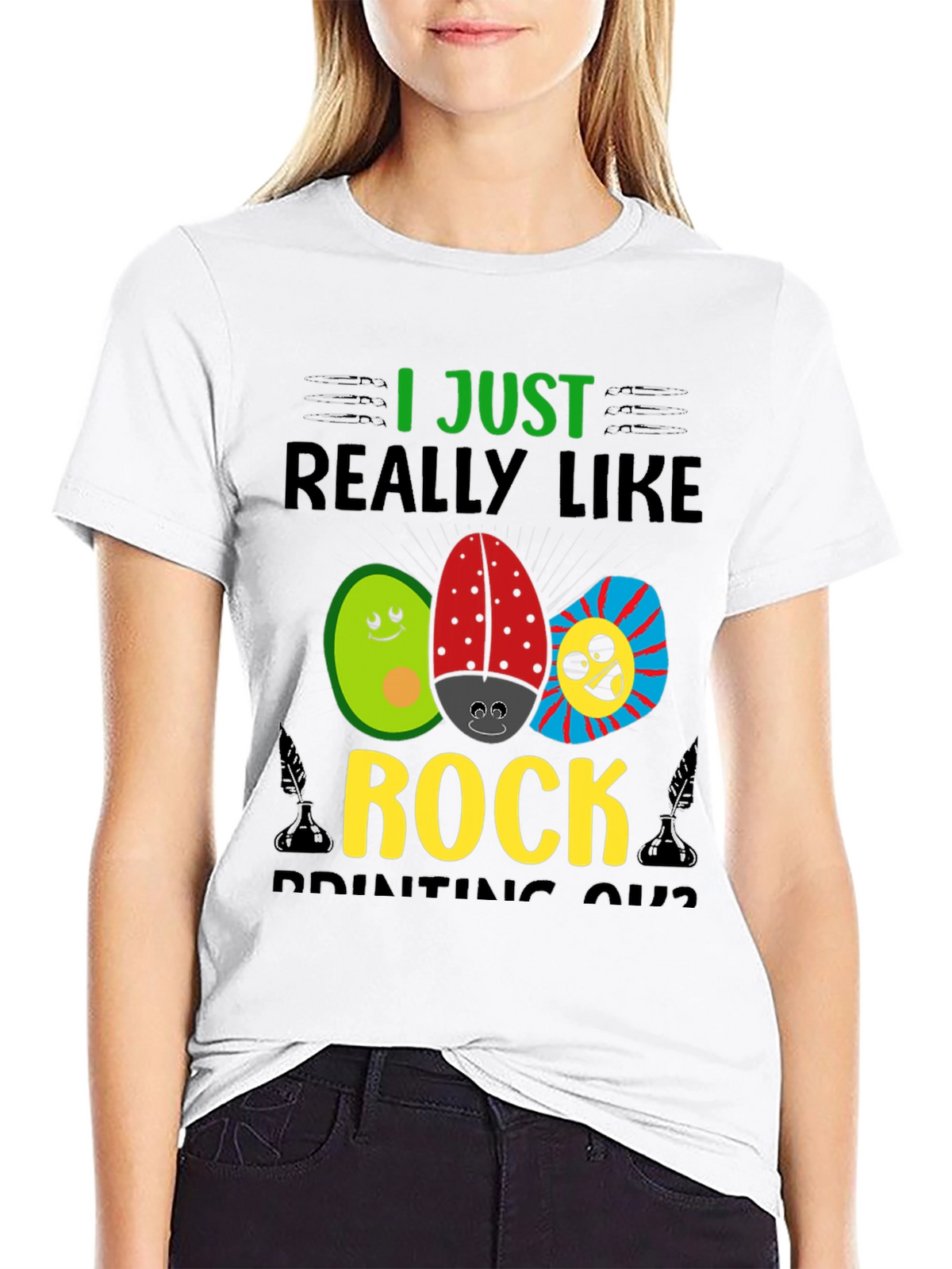 I Just Really Like Rock Printing Shirt