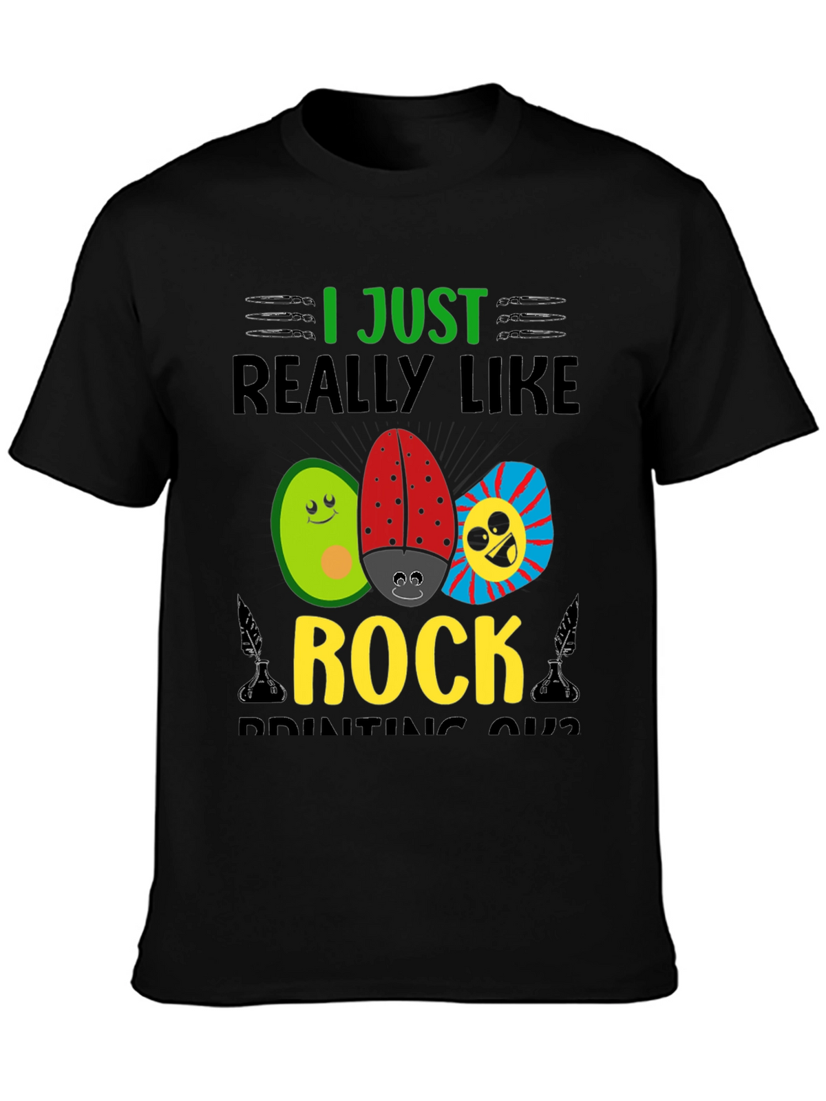 I Just Really Like Rock Printing Shirt