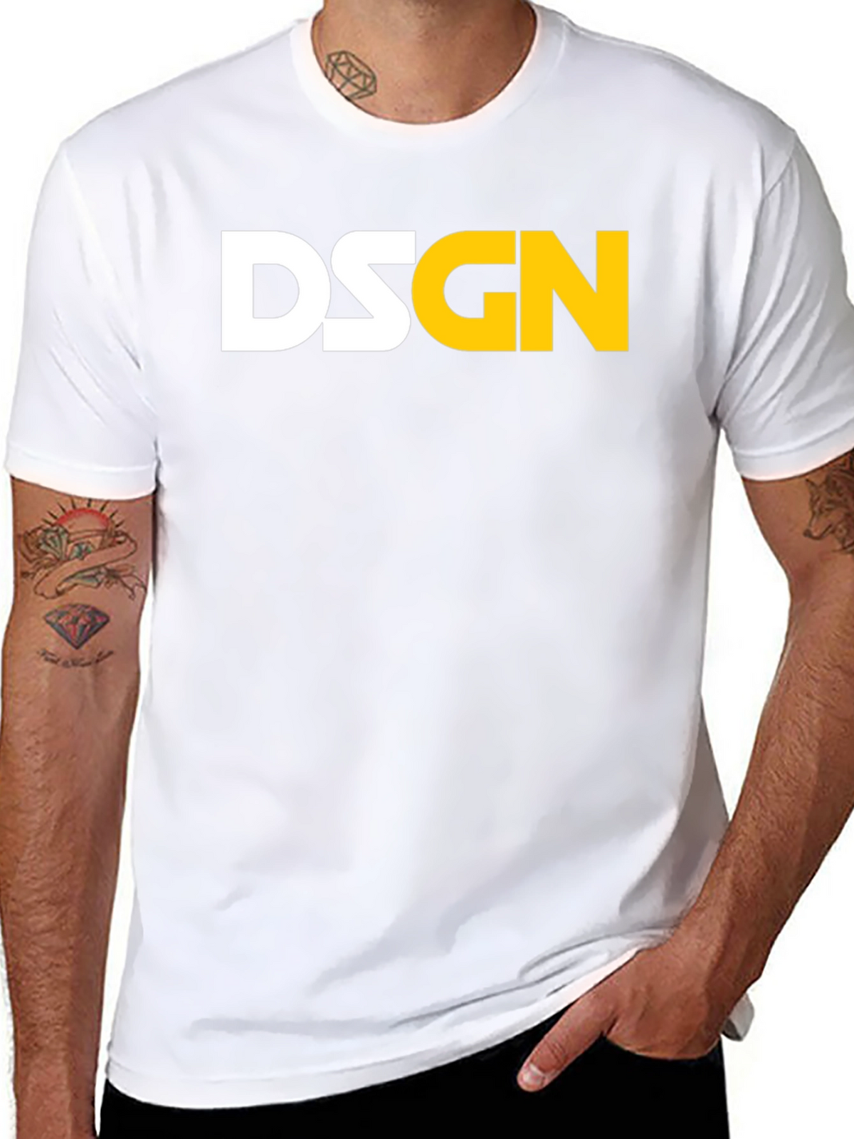 DSGN Black Graphic Tee - Modern Streetwear