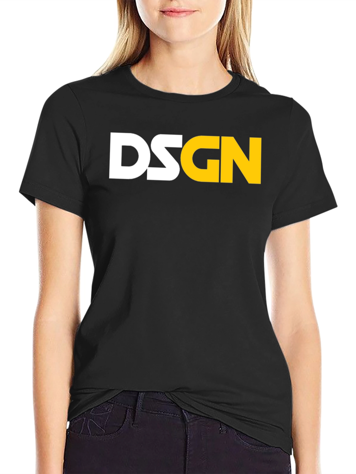 DSGN Black Graphic Tee - Modern Streetwear